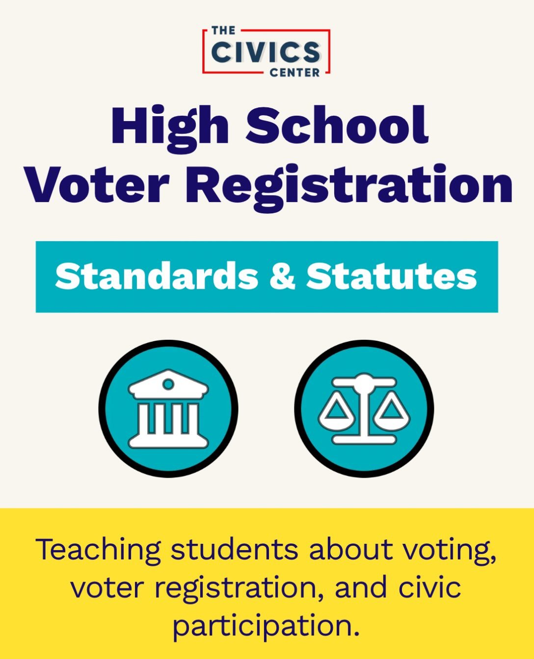 🧐Wondering whether non-partisan voter registration efforts have a place in high schools? 

🏛️We've got answers in our state-by-state listing of statues and social studies standards that support or require high schools to teach their students about 