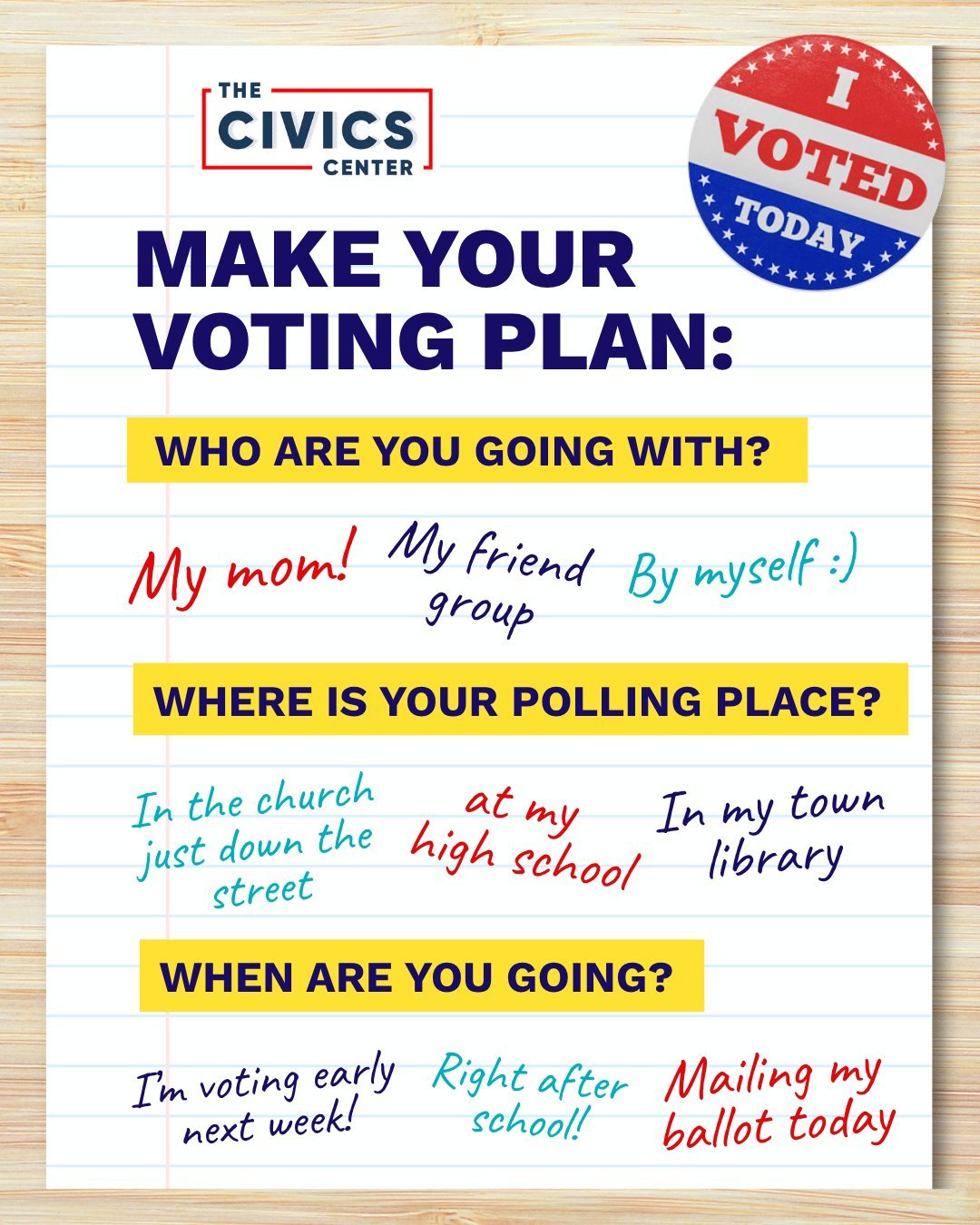 With the midterms just two weeks away, it&rsquo;s time to make a voting plan! 🗳️ Let us know yours in the comments 👇 

#youthvote #2026midterms #democracy