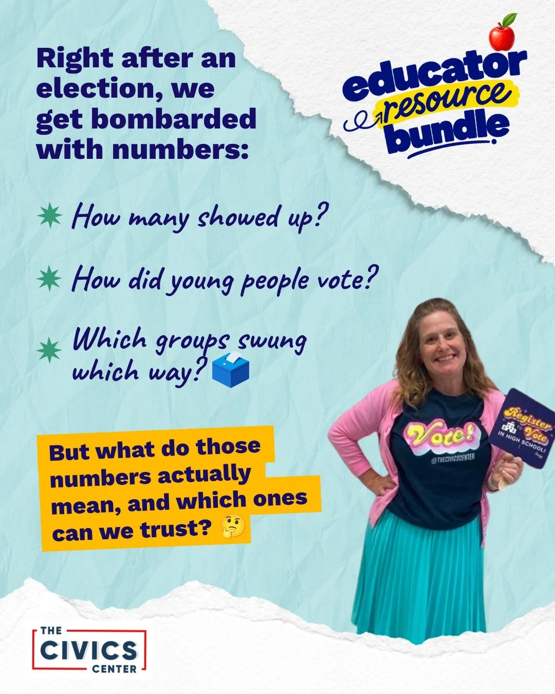 Teachers! Want to bring democracy into your classroom?

With many voter registration deadlines behind us, we&rsquo;re looking ahead to what comes after November 3.

Our nonpartisan educator resources makes it easy for students to dig into how voting 