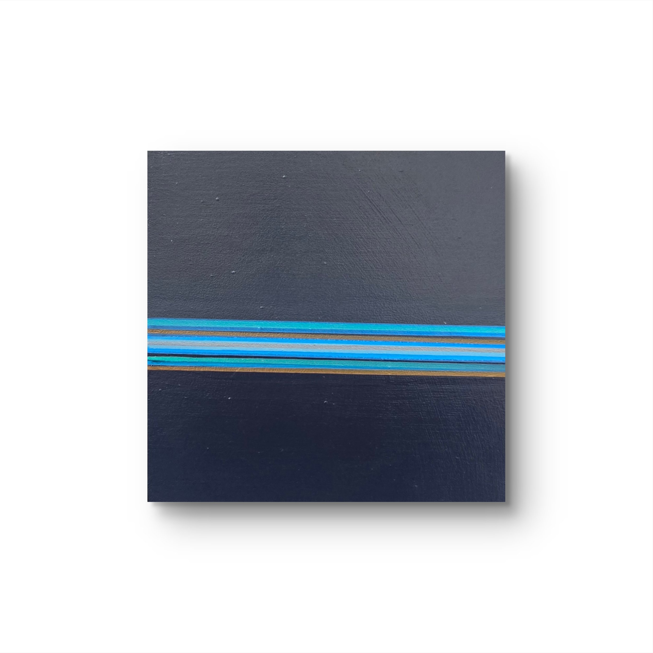 Blues.
Acrylic on wood. 
6 x 6 - $150