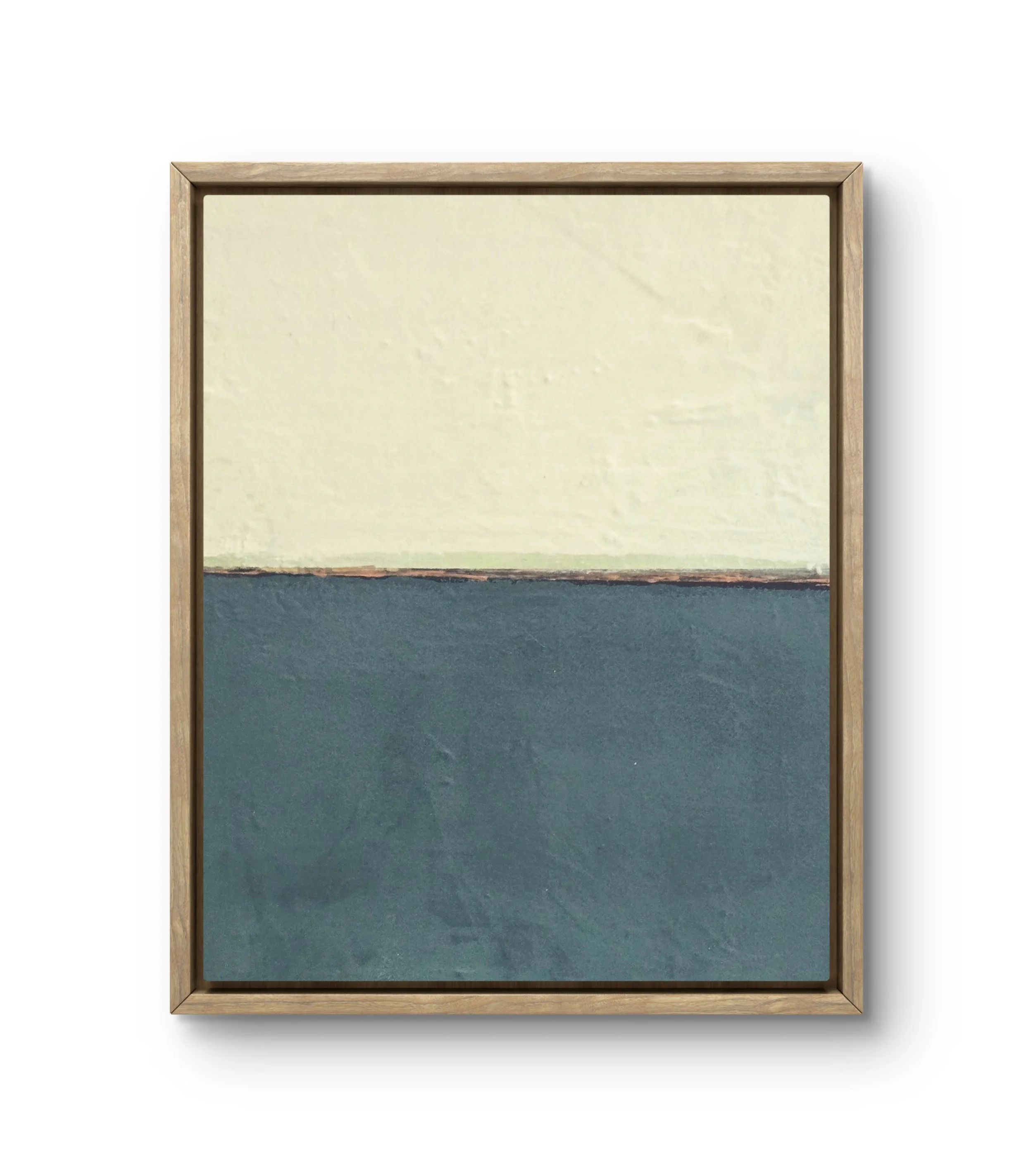 Yellow & Green. Framed acrylic on canvas. 11.5 x 9.5 - SOLD