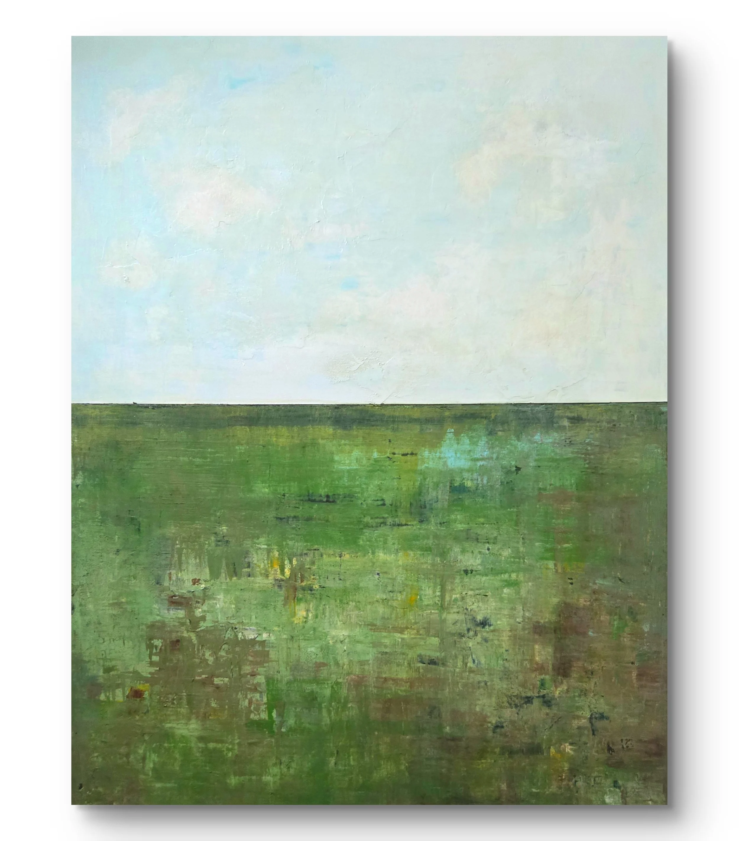 Where Hope Touches Ground. Mixed media acrylic on canvas.  36 x 48 - $2800