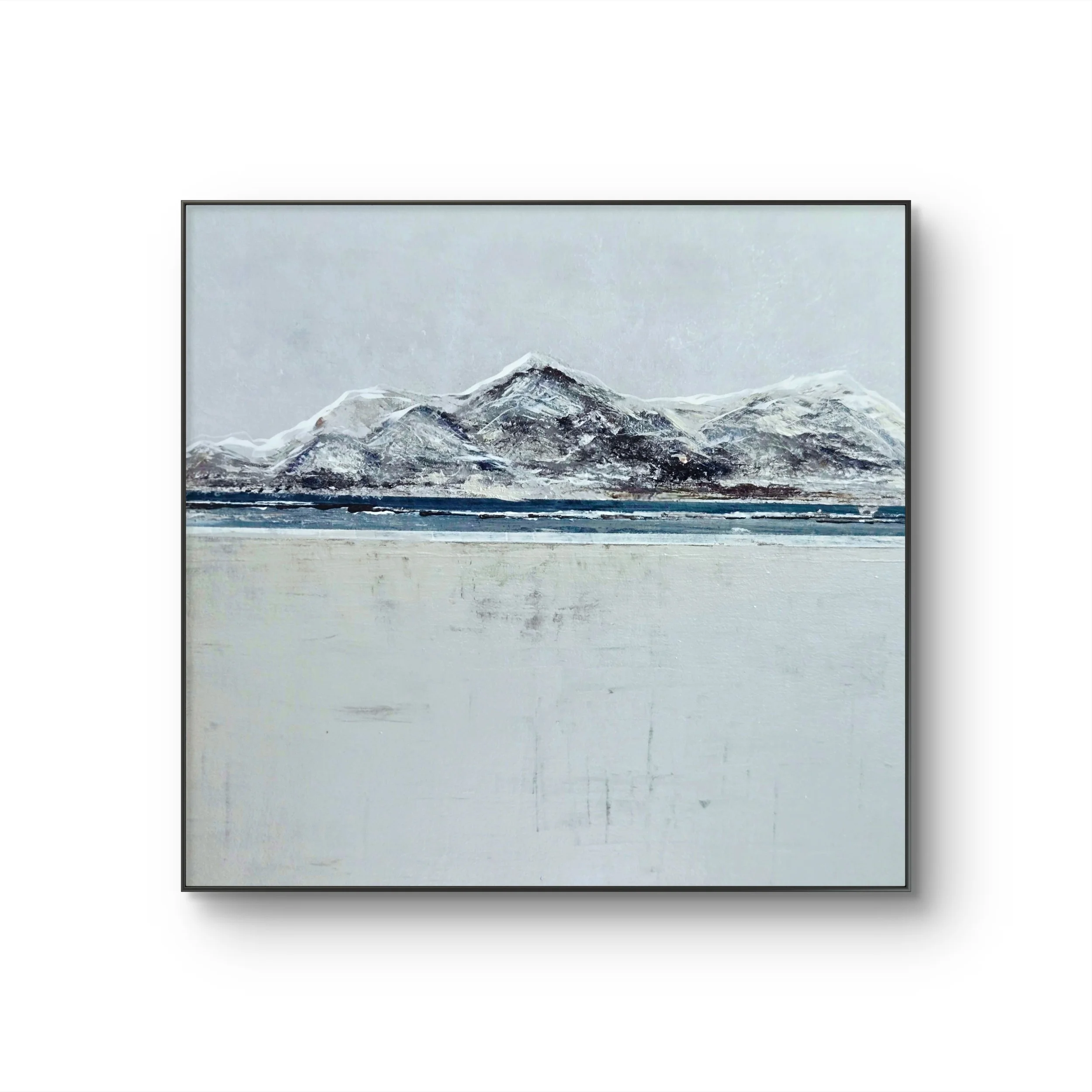 Veiled Summit. Mixed media acrylic art on a wood panel
12H x 12W x 2D  SOLD