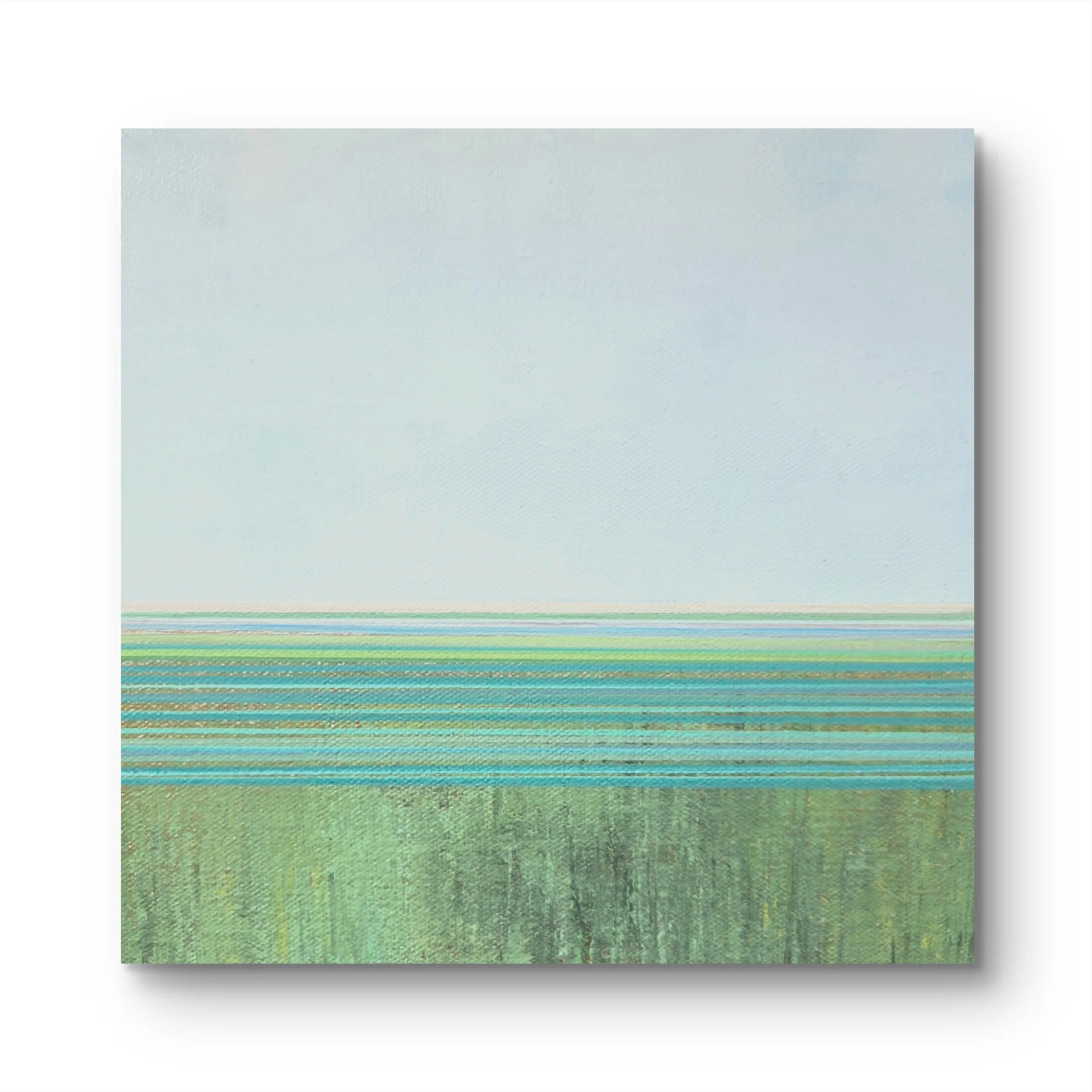 Quiet Between Tides. Acrylic on canvas. 
12 x 12 SOLD