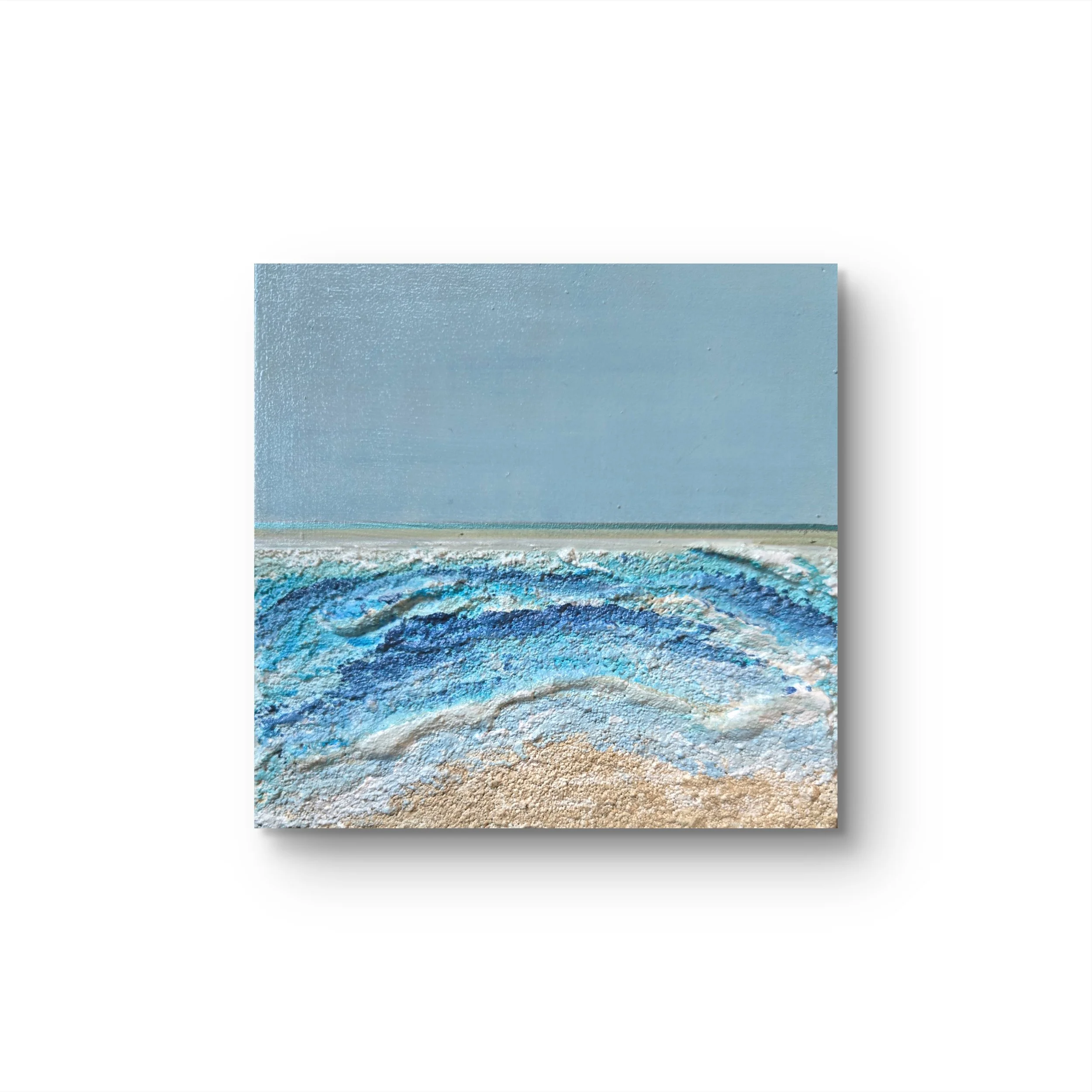 At the Beach. 
Acrylic on wood.
6 x 6 - $150