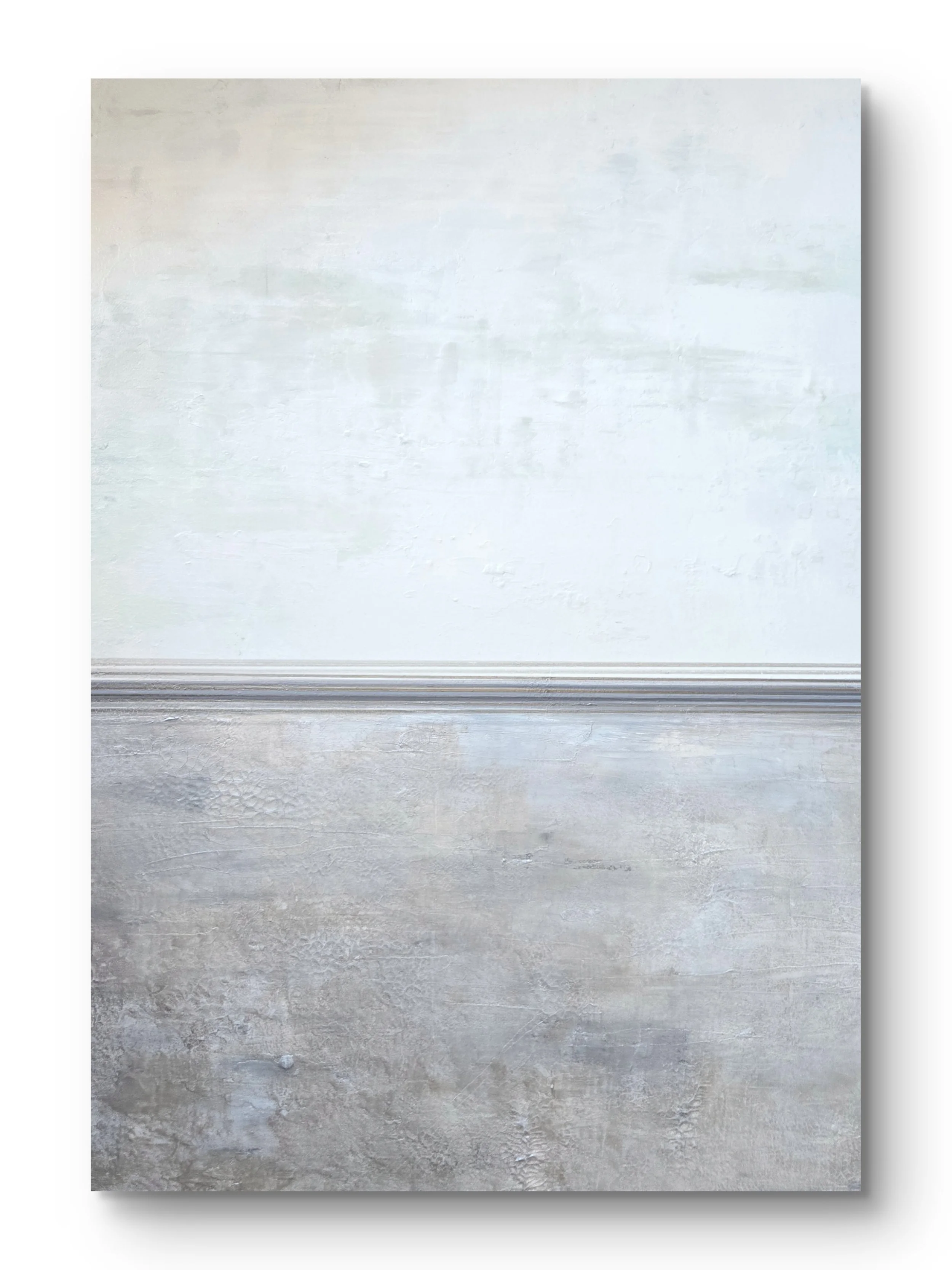 Bonneville Salt Flats. Mixed media acrylic on canvas.      40 x 30 -  $2000 