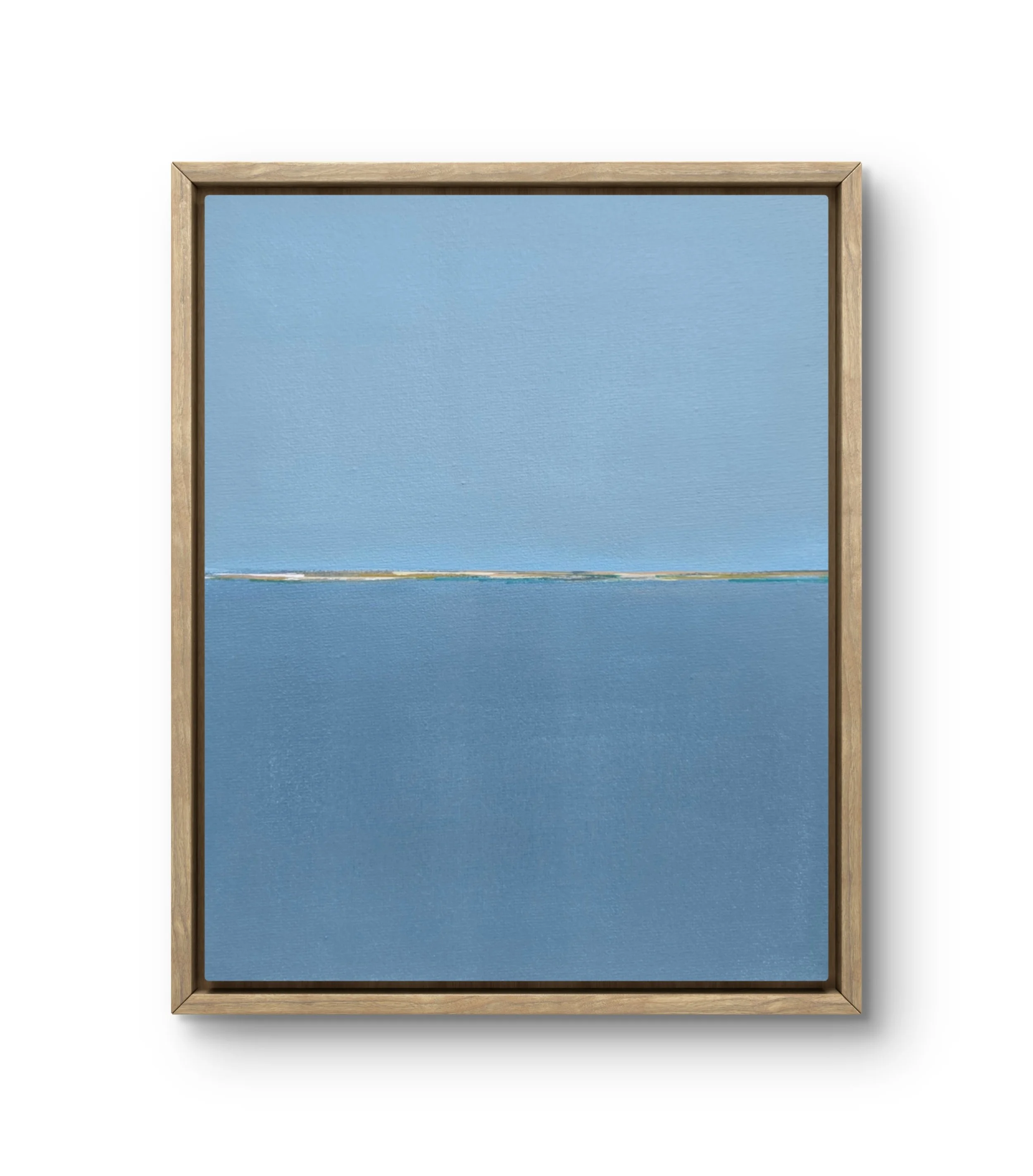 Blue & Blue. Framed acrylic on canvas. 11.5 x 9.5 - SOLD