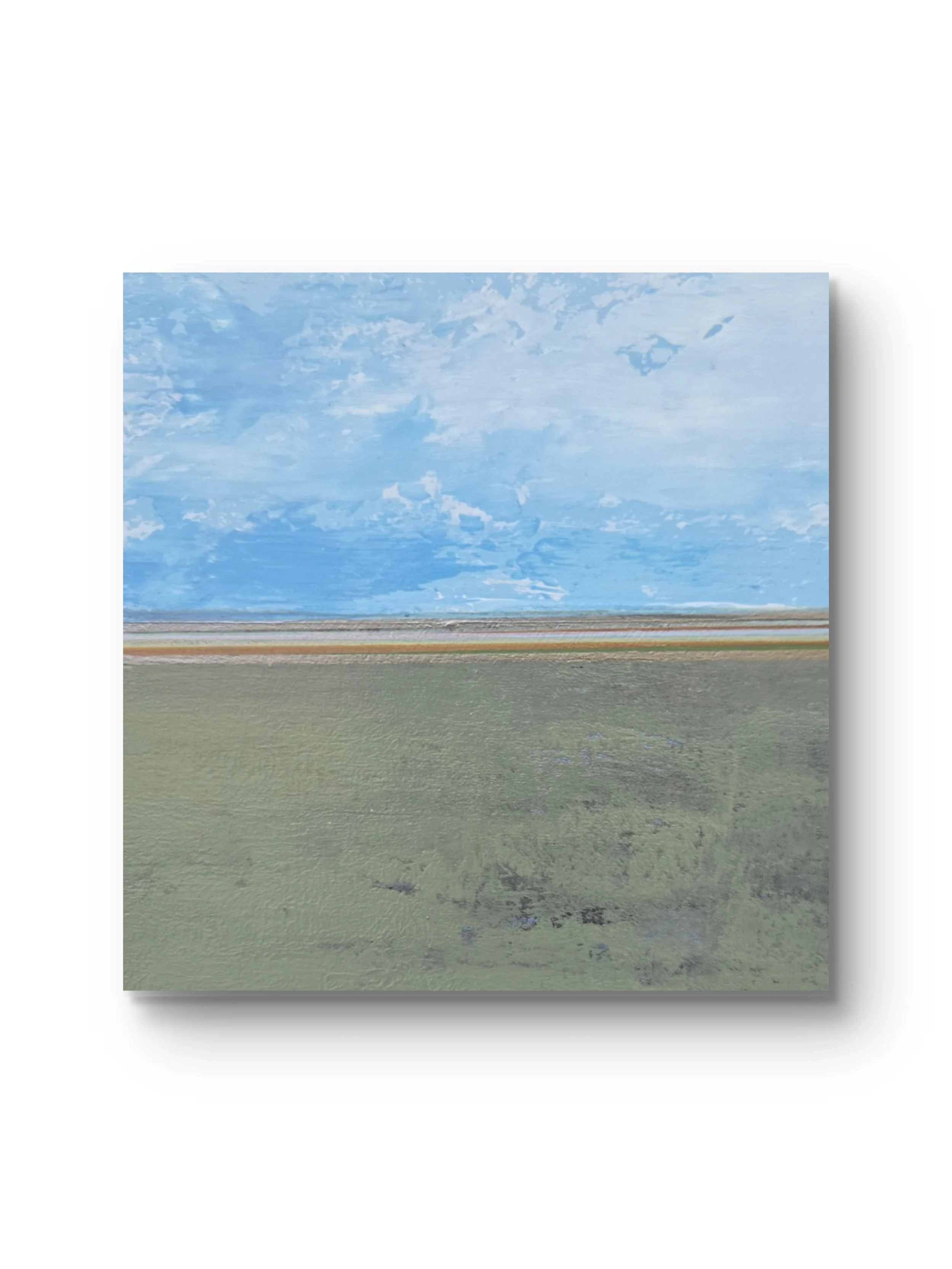 Clear Sky. Acrylic on wood. 6H x 6W SOLD