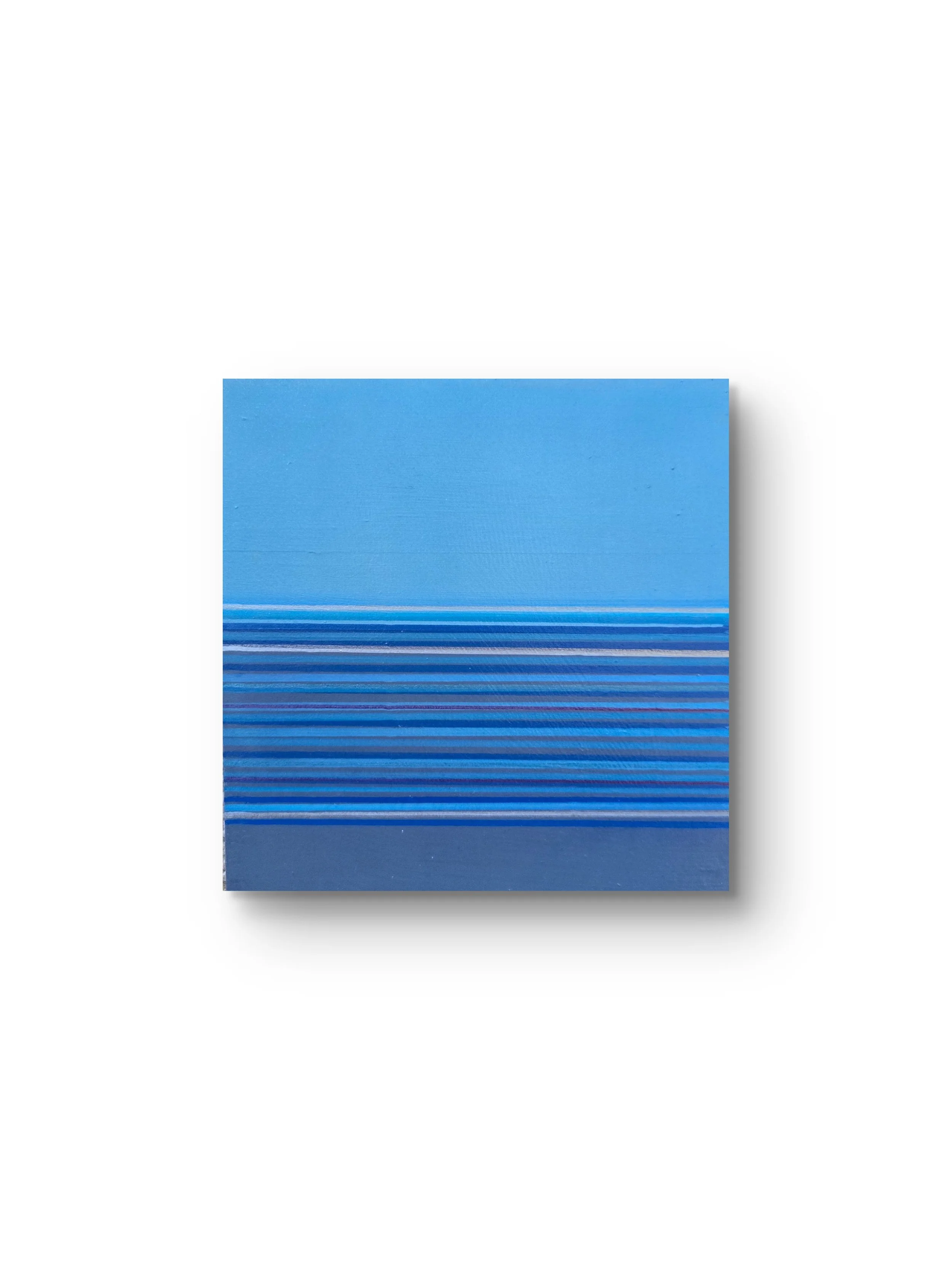 Blue & Purple.
Acrylic on wood. 
6 x 6 - $150