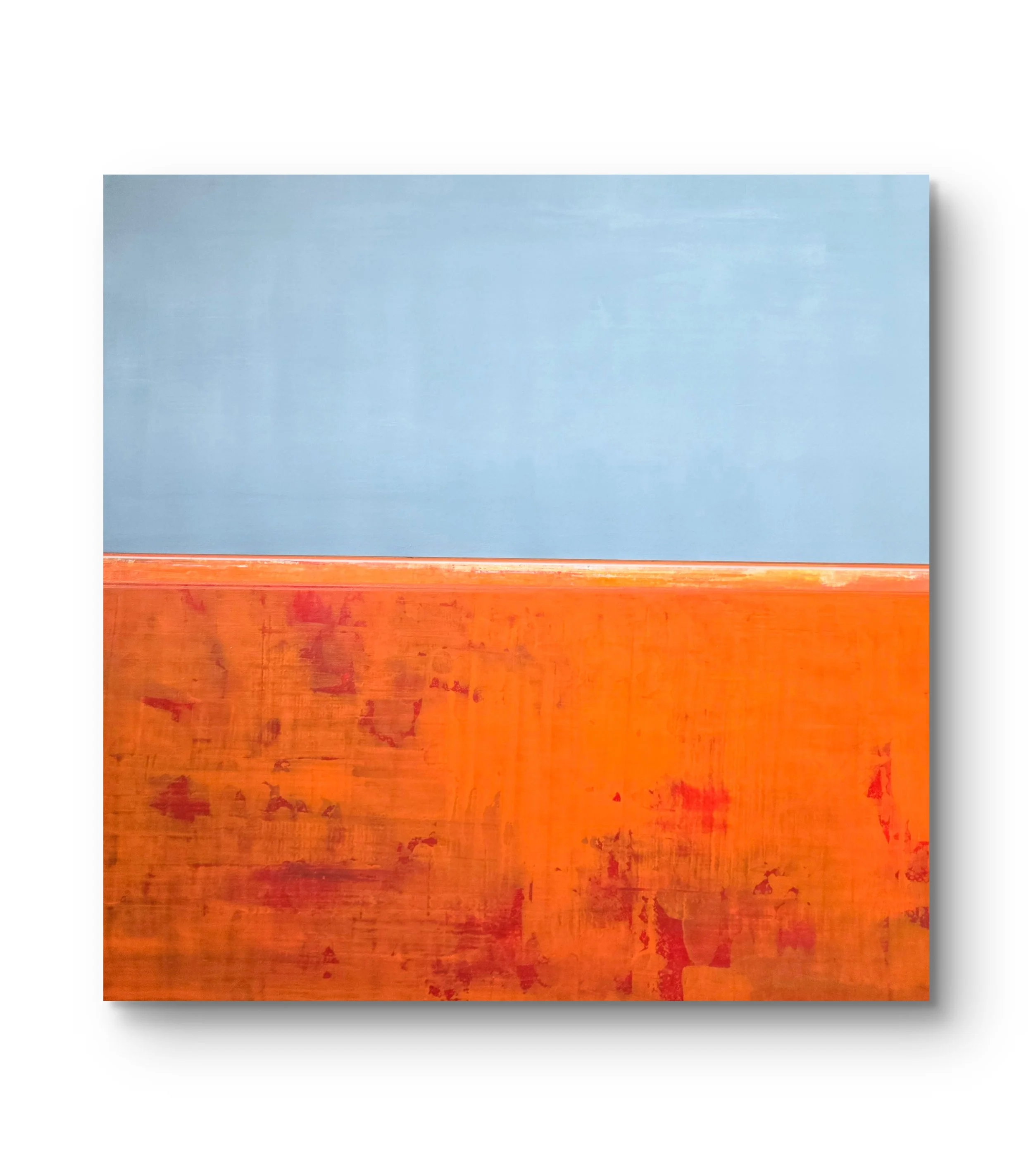 Between Stillness & Energy. Mixed Media acrylic on canvas.  30 x 30 - $1800