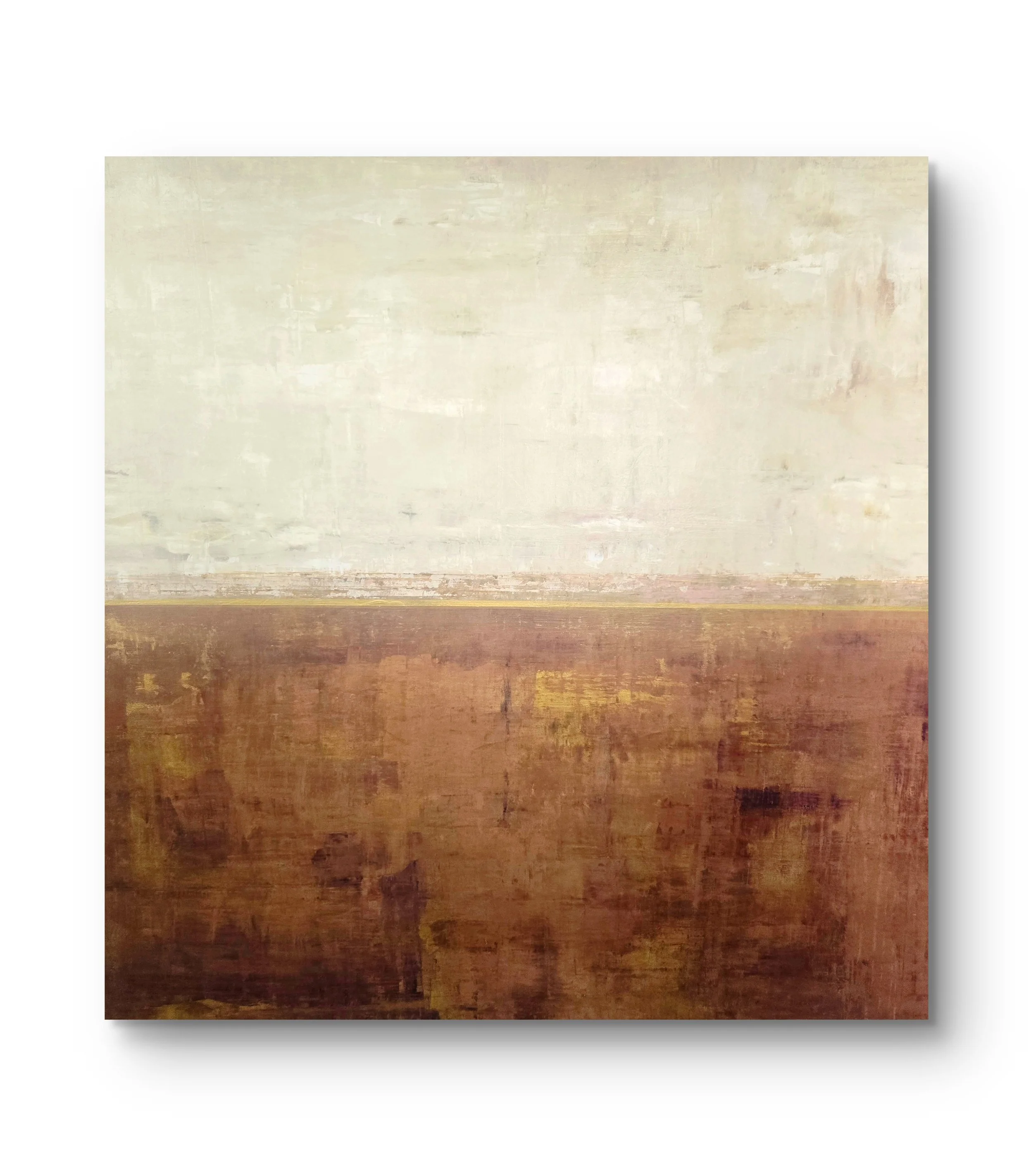 The Land Endures. Mixed media acrylic on canvas.  48 x 48 - $3500