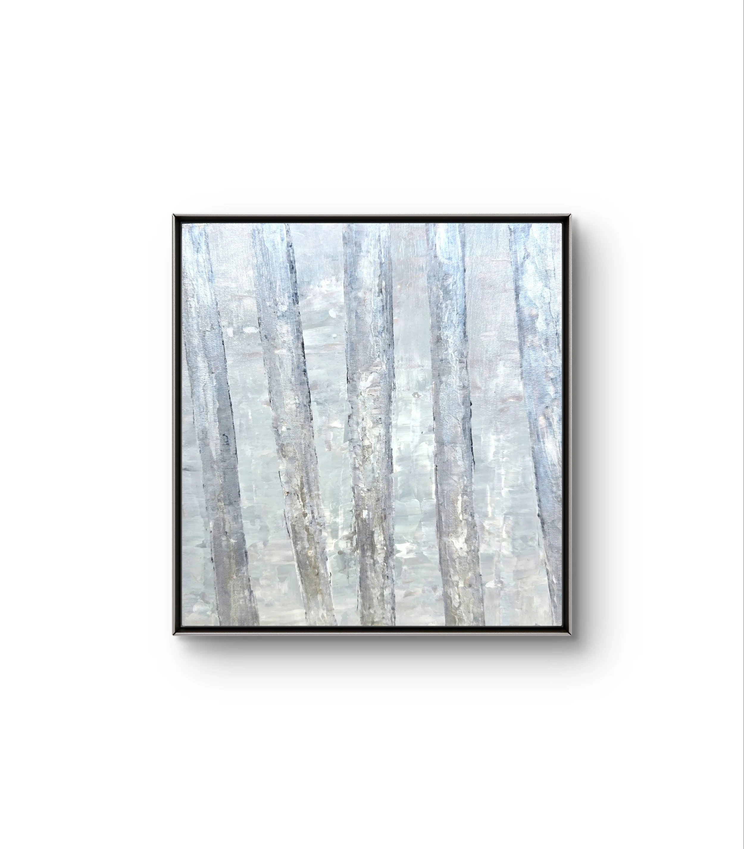 Winter Aspen 2. Mixed media acrylic art on a wood panel
12H x 12W x 2D  SOLD