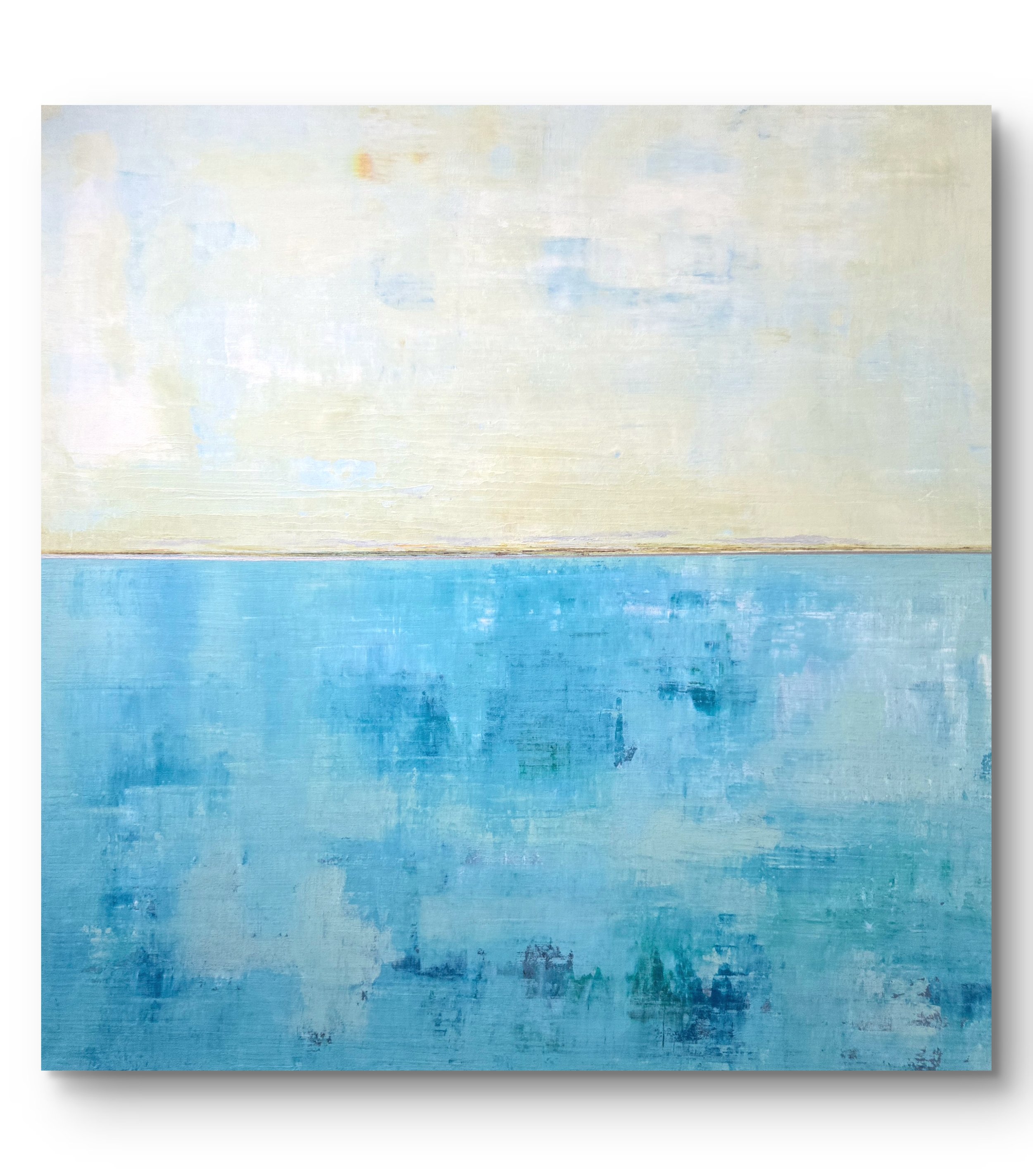 The Sea is Calling. Mixed media acrylic on canvas. 36 x 36 - $2500