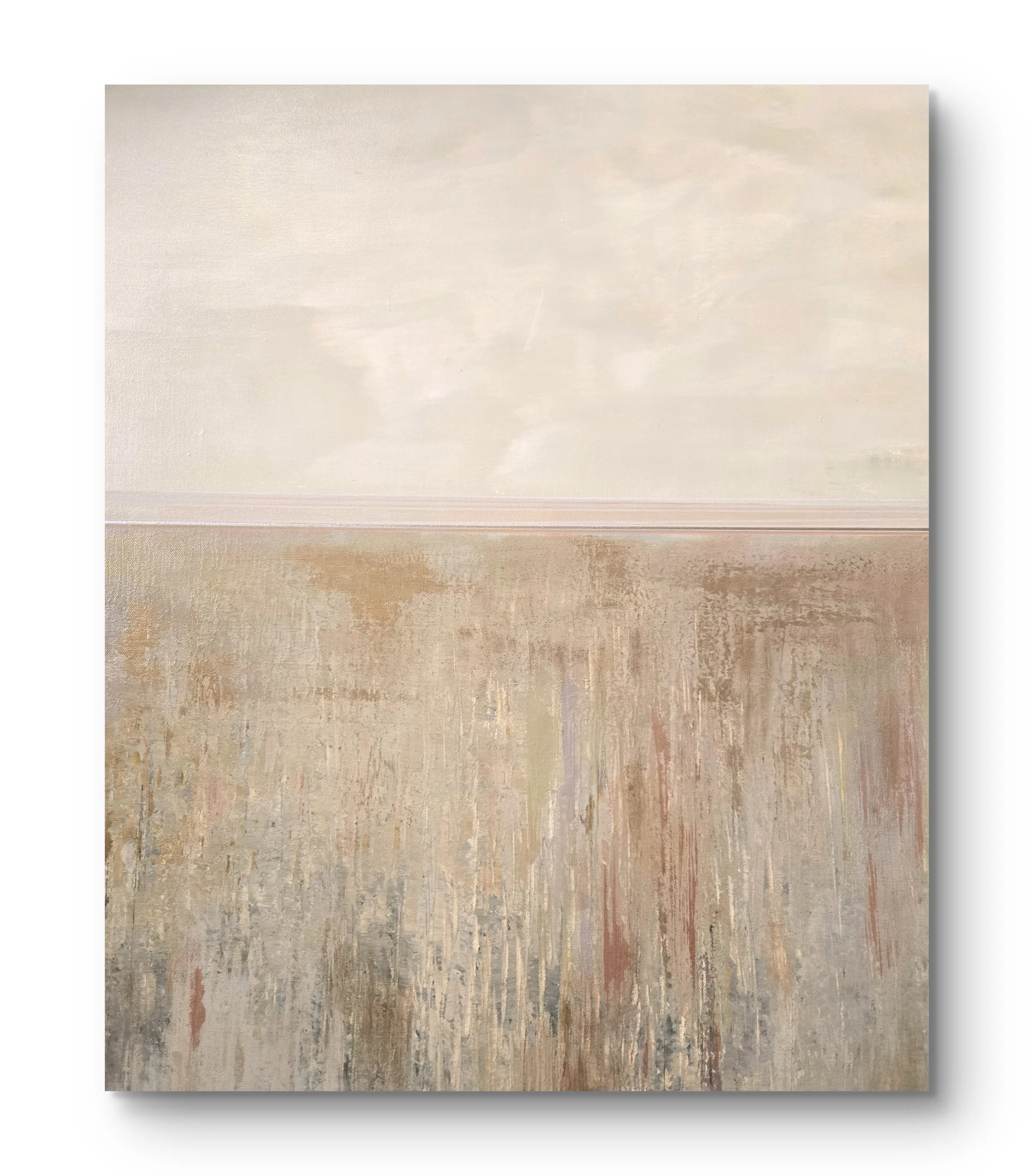 Blush Line. Mixed media acrylic on canvas. 40 x 30 -  $2000 