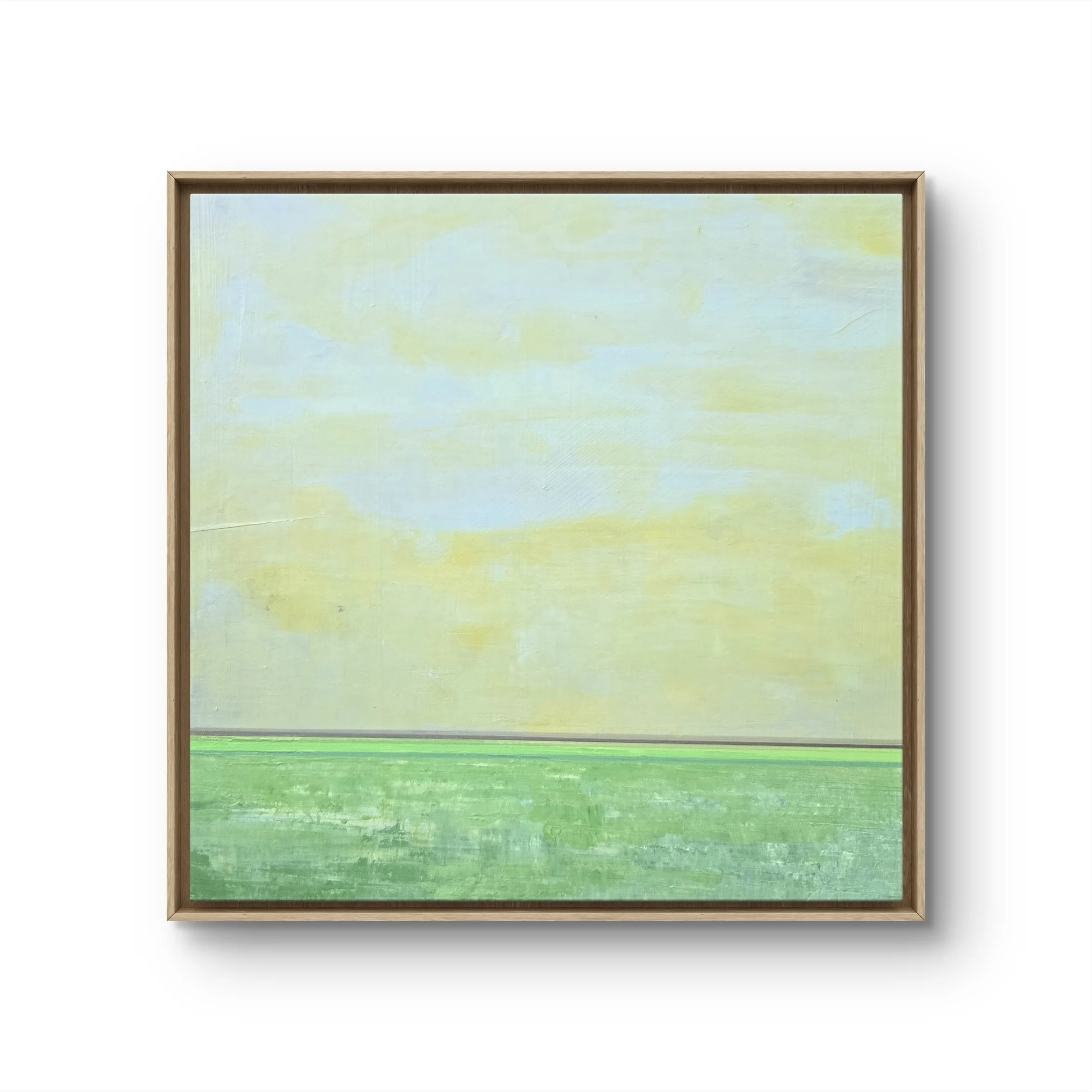 Distant Light. Framed mixed media on wood. 13 x 13 - $700