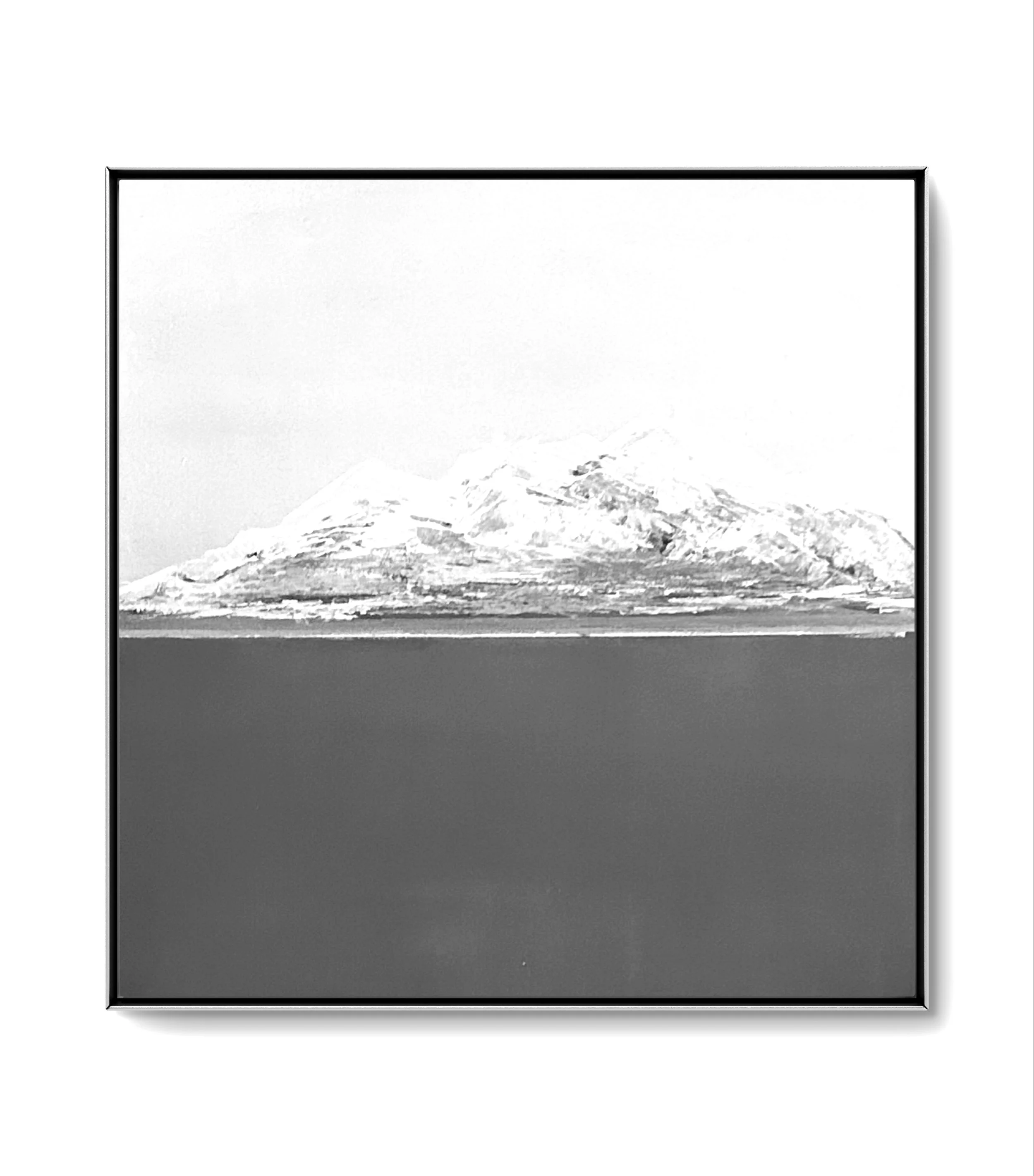 Snow Mountains. Mixed media acrylic art on a wood panel
12H x 12W x 2D  SOLD