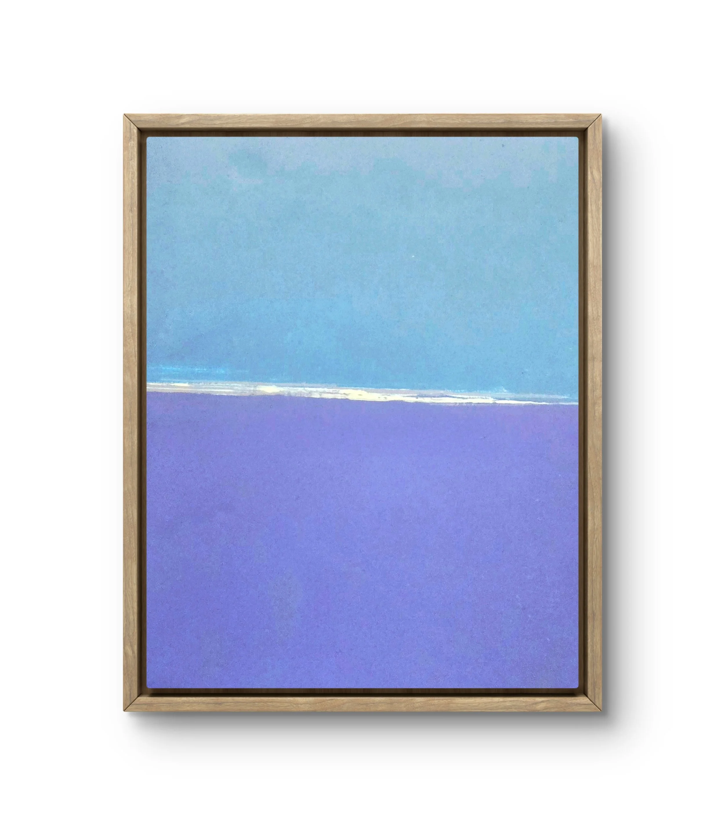 Blue & Purple. Framed acrylic on canvas. 11.5 x 9.5 - SOLD