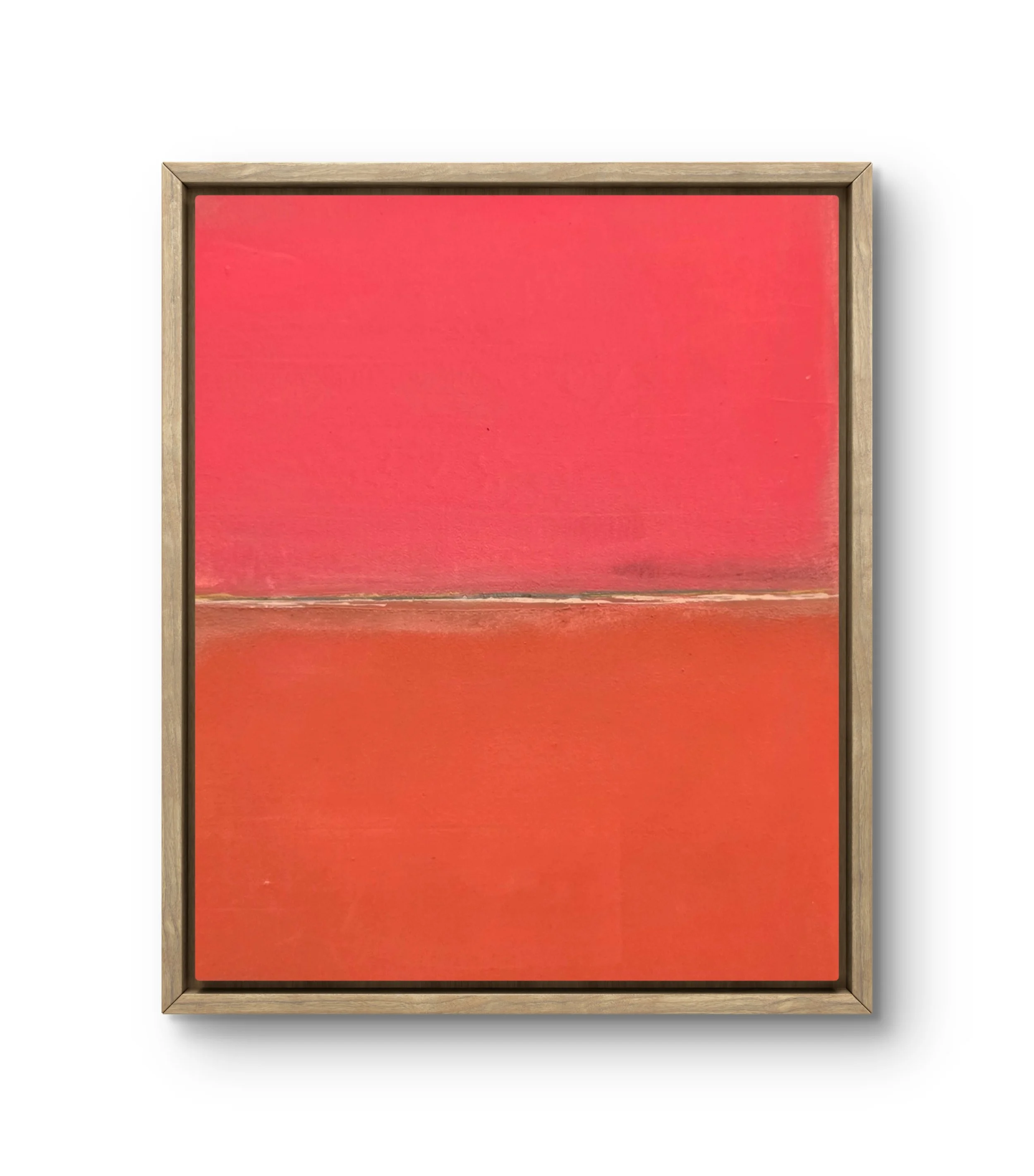 Red & Orange. Framed acrylic on canvas. 11.5 x 9.5 - $400