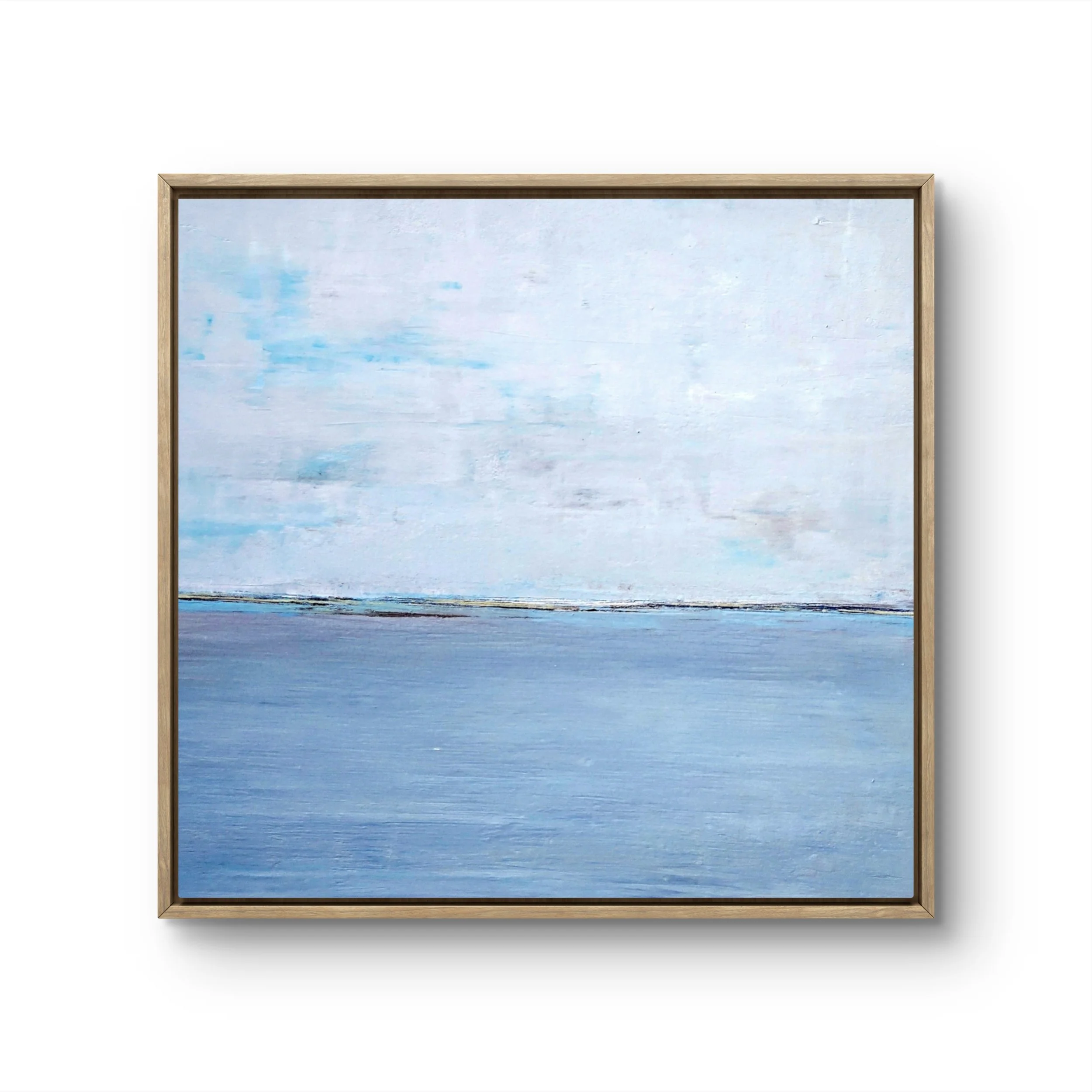 Why we fight for the Great Salt Lake. Framed mixed media on wood. 13 x 13 - $700