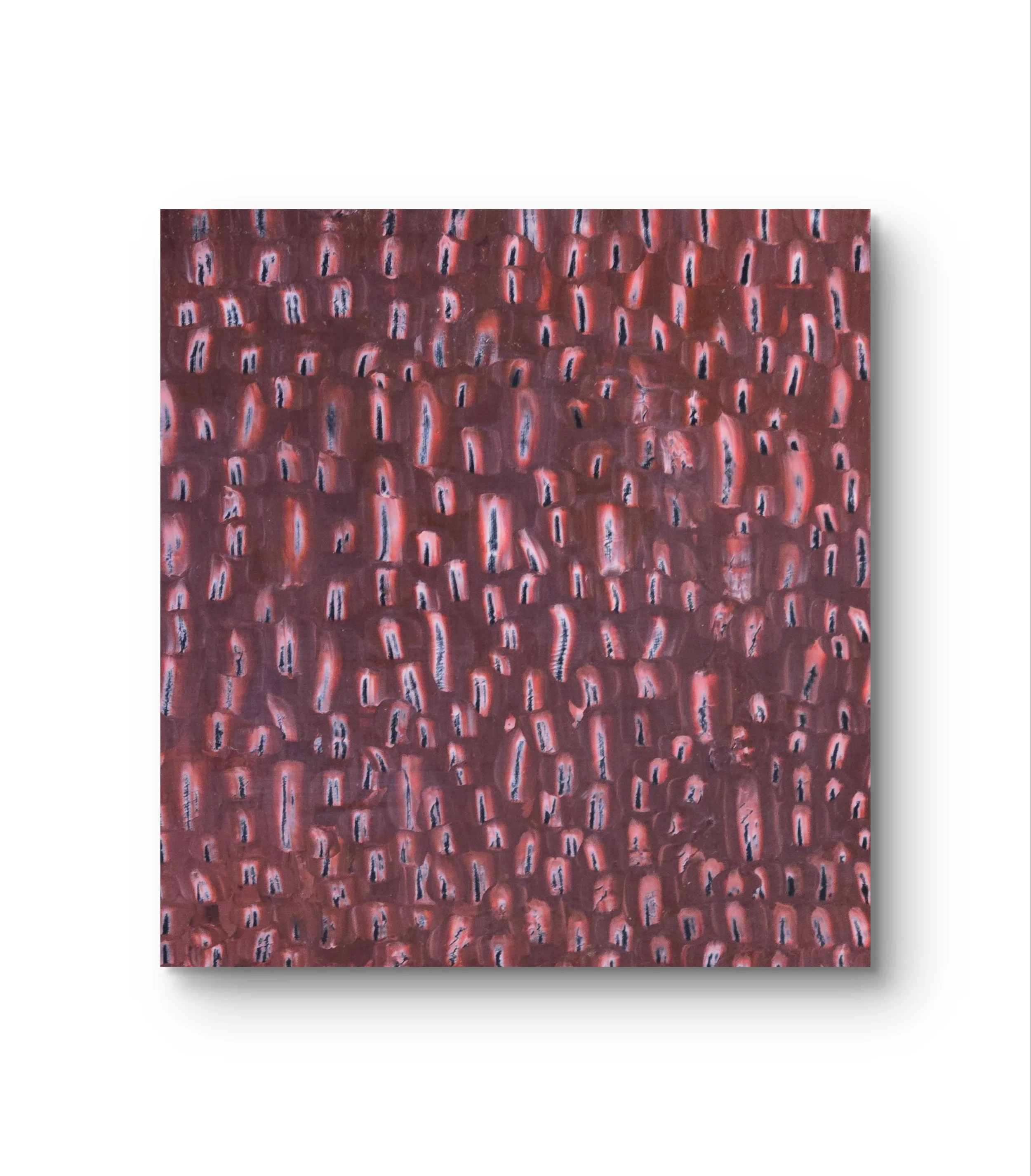 Deep Within. Mixed media on wood finished with Resin. 12 x 12 - SOLD