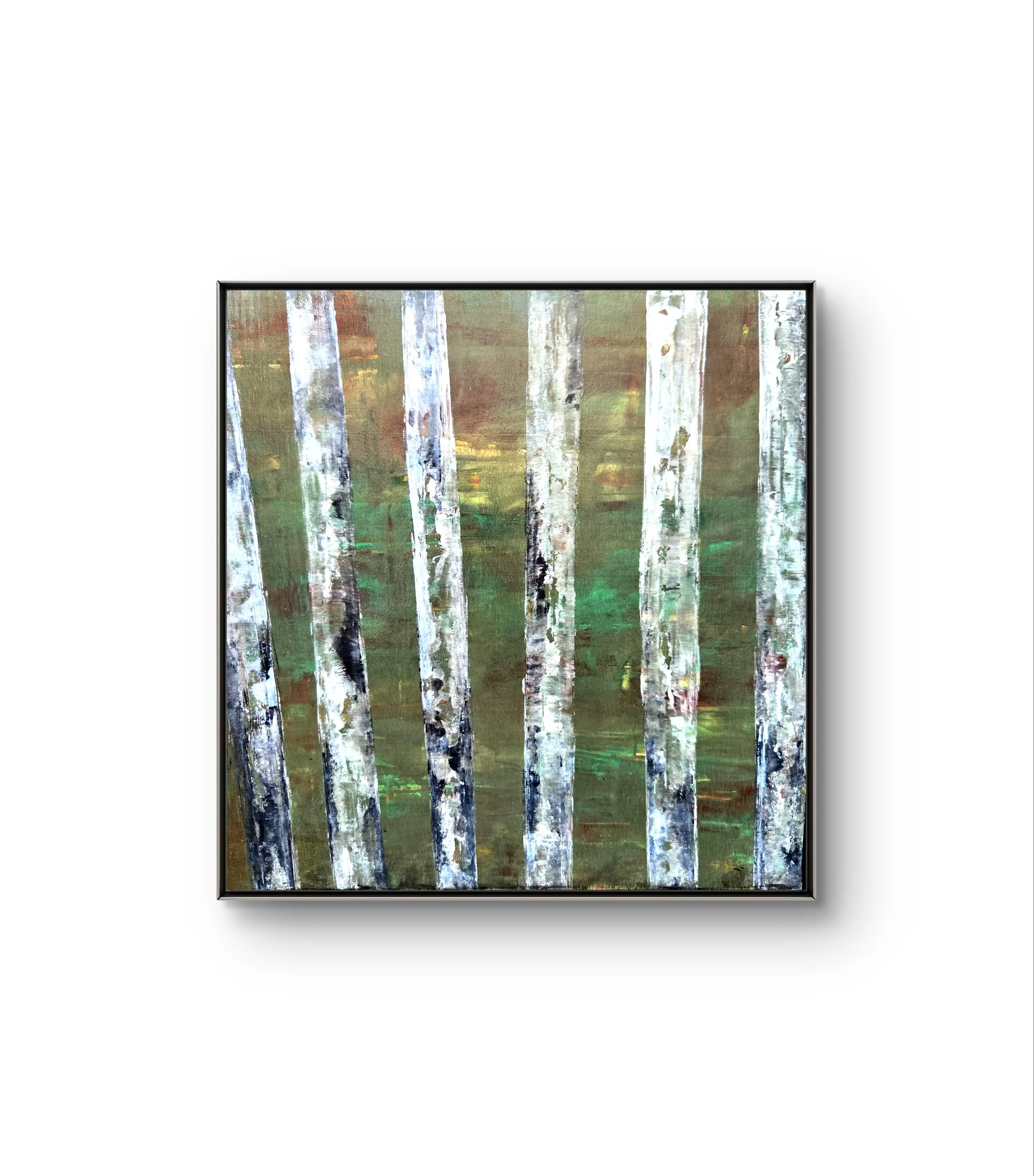 Fall Aspen 1. Mixed media acrylic art on a wood panel
12H x 12W x 2D  SOLD