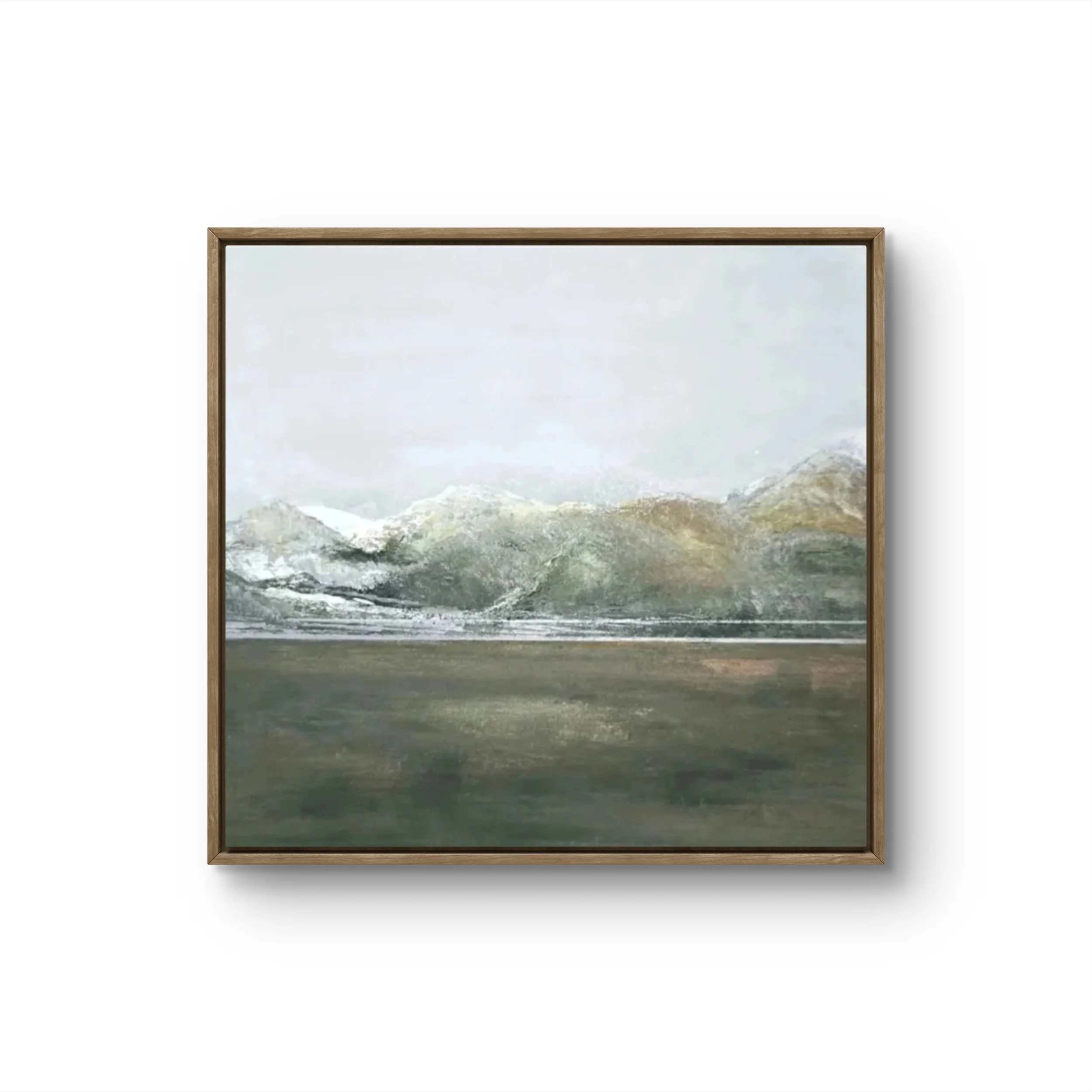 Serenity- Framed mixed media on wood. 13 x 13 - SOLD