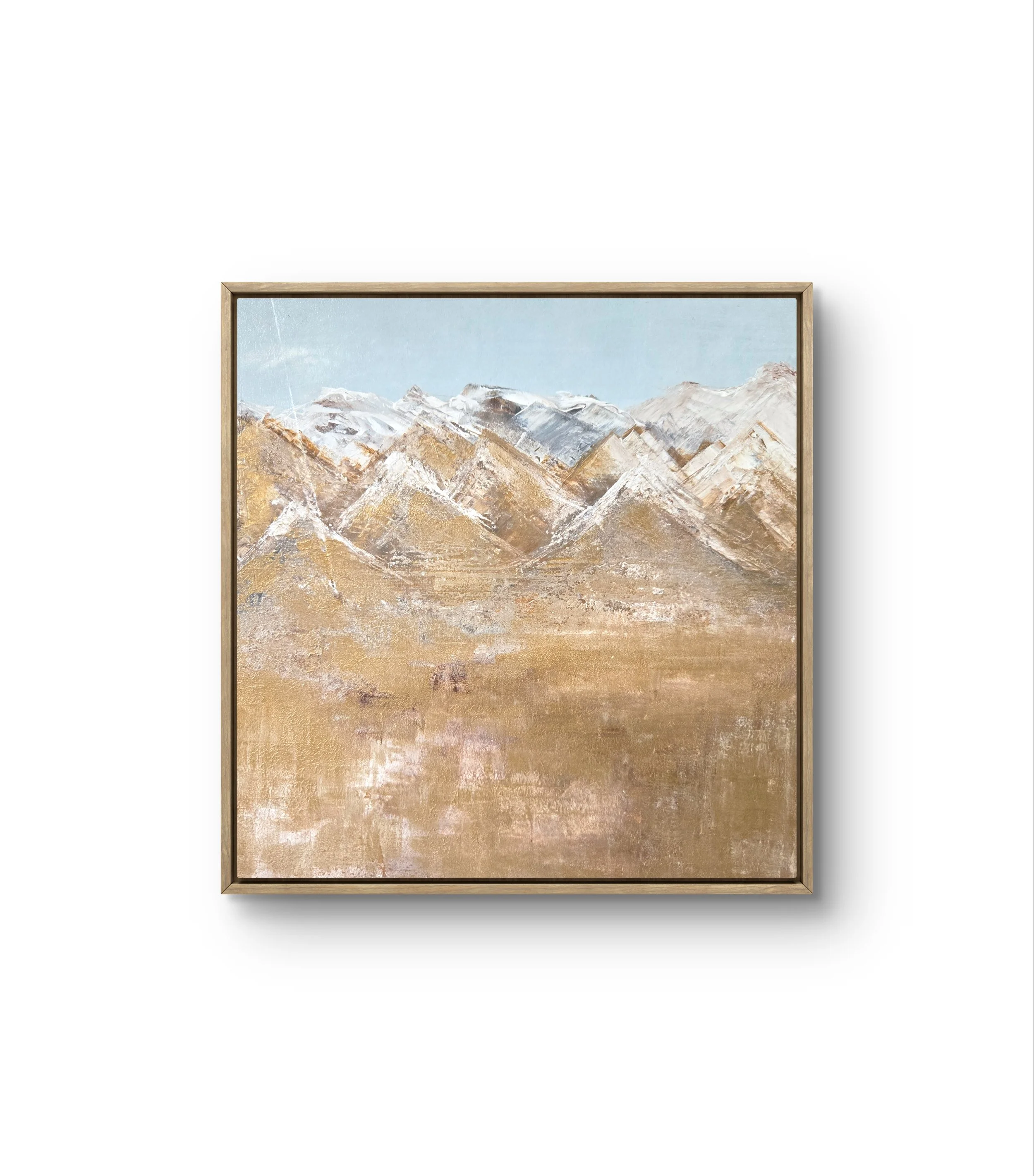 Melting Snow. Mixed media acrylic art on a wood panel
12H x 12W x 2D  SOLD