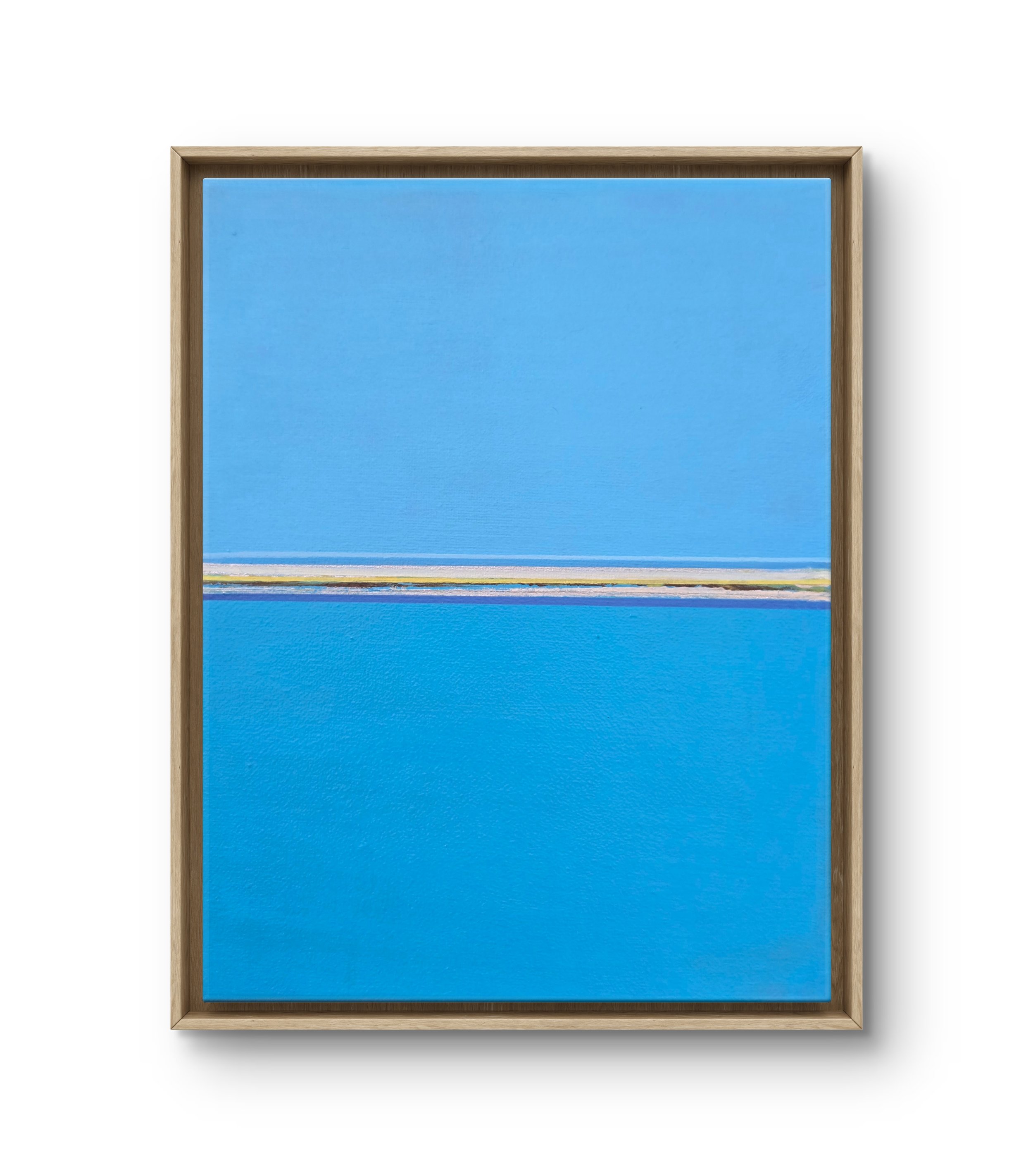  Arctic Blue. Framed acrylic on canvas.  11.5 x 9.5 - $500