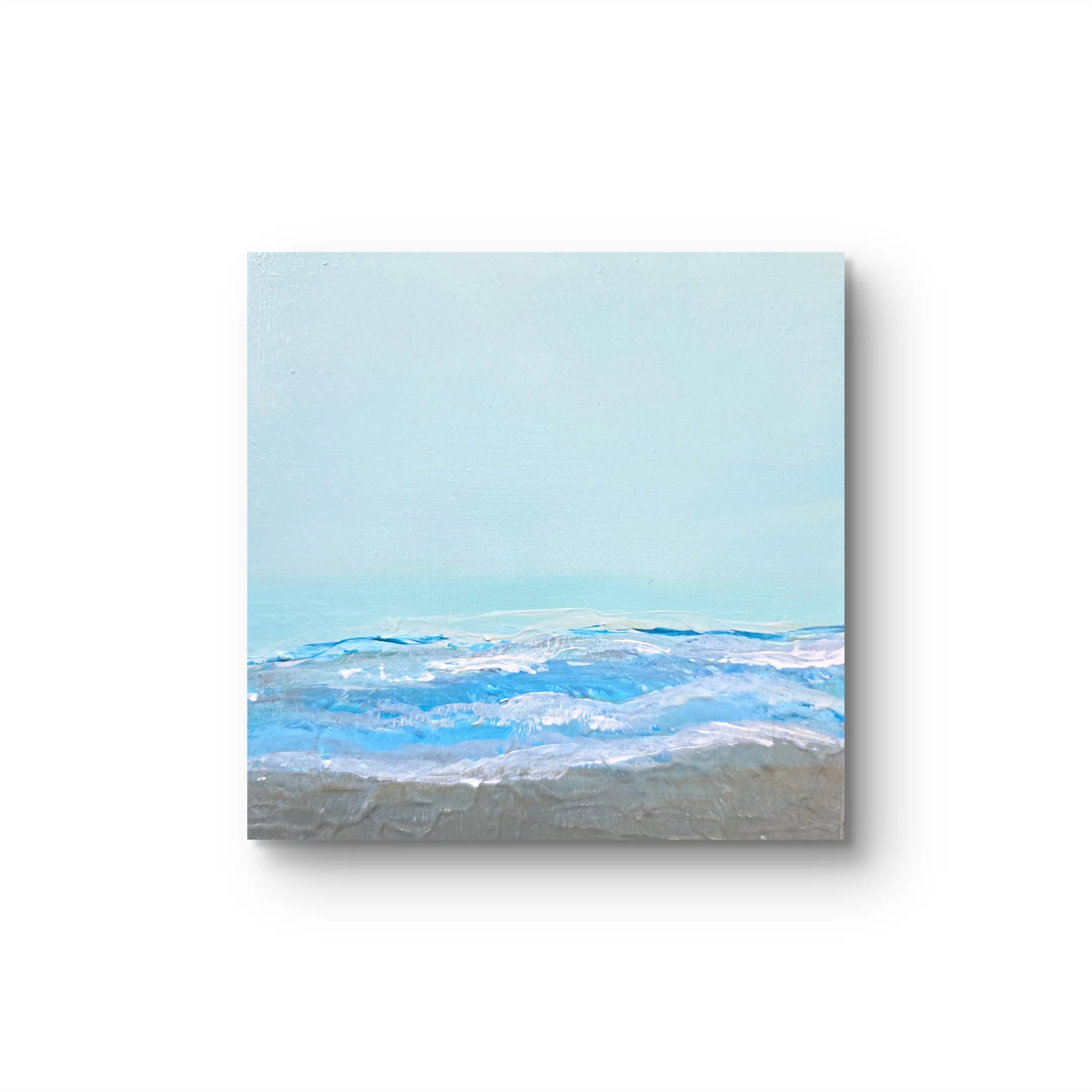 Quiet Between Tides.
Acrylic on wood. 
6 x 6 - $150