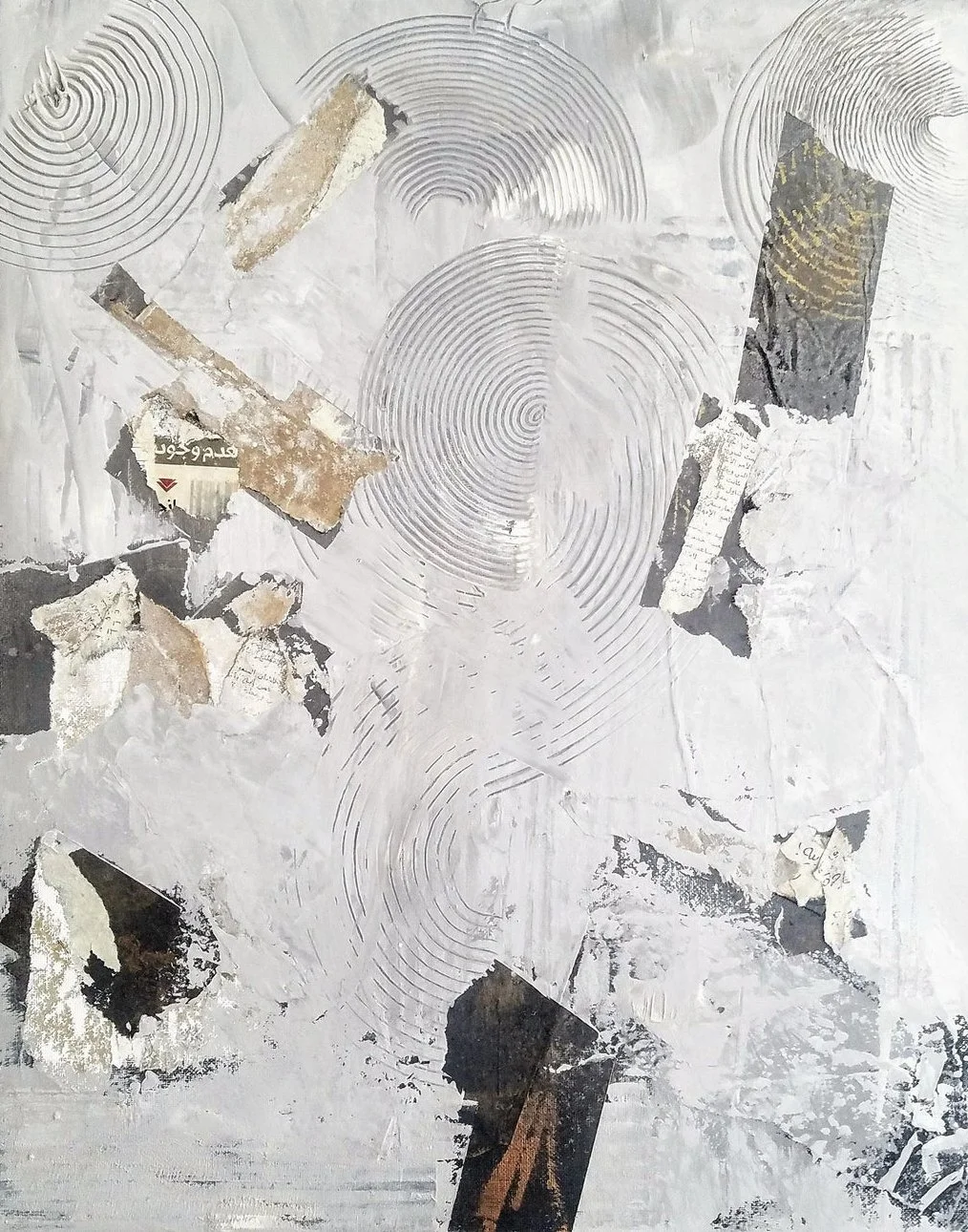 Winter. Mixed media acrylic art on canvas.
20H x 16W x 2D  SOLD