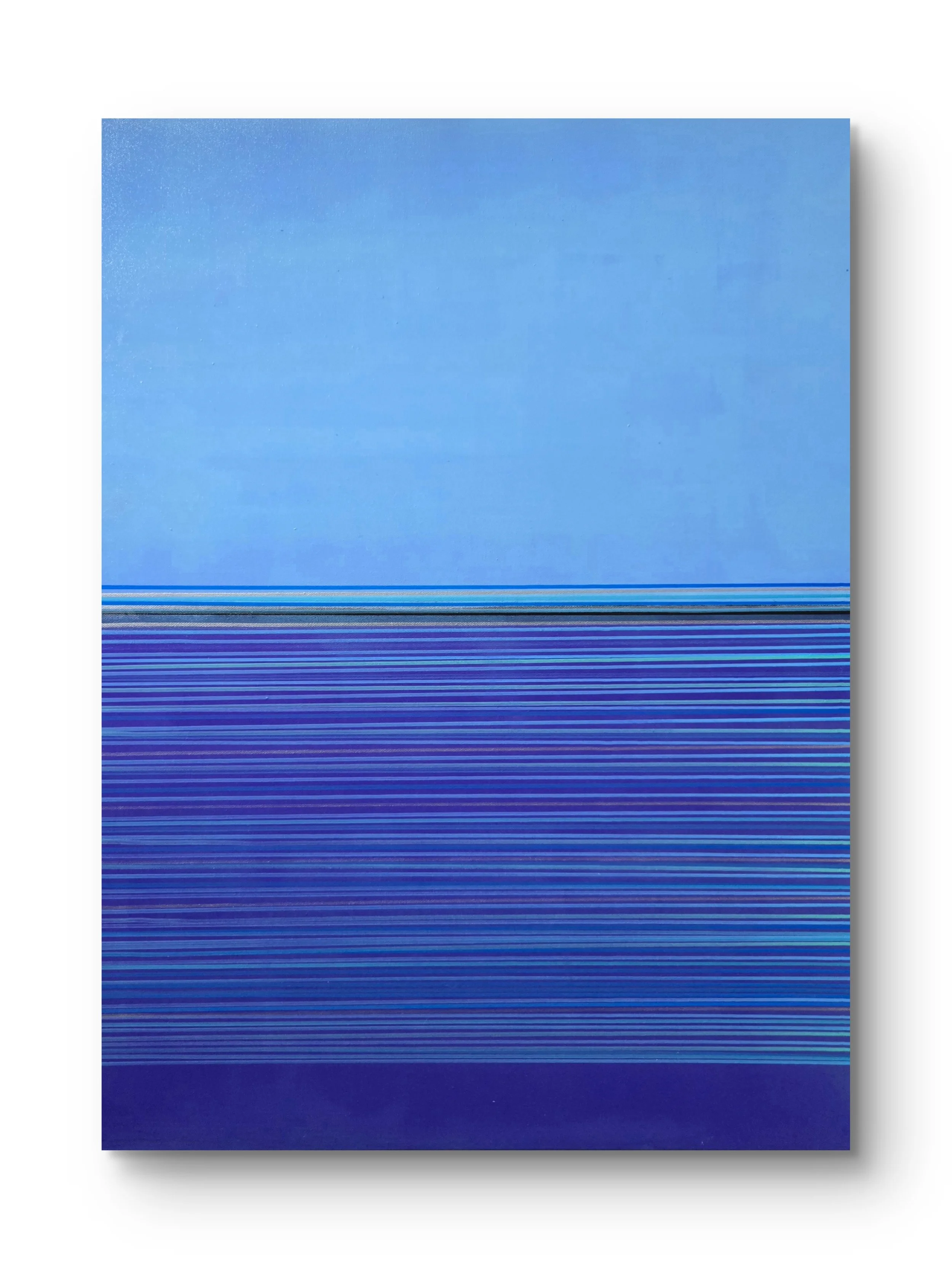 Blue & Purple Horizon. Acrylic on canvas.  24 x 30 - $1200