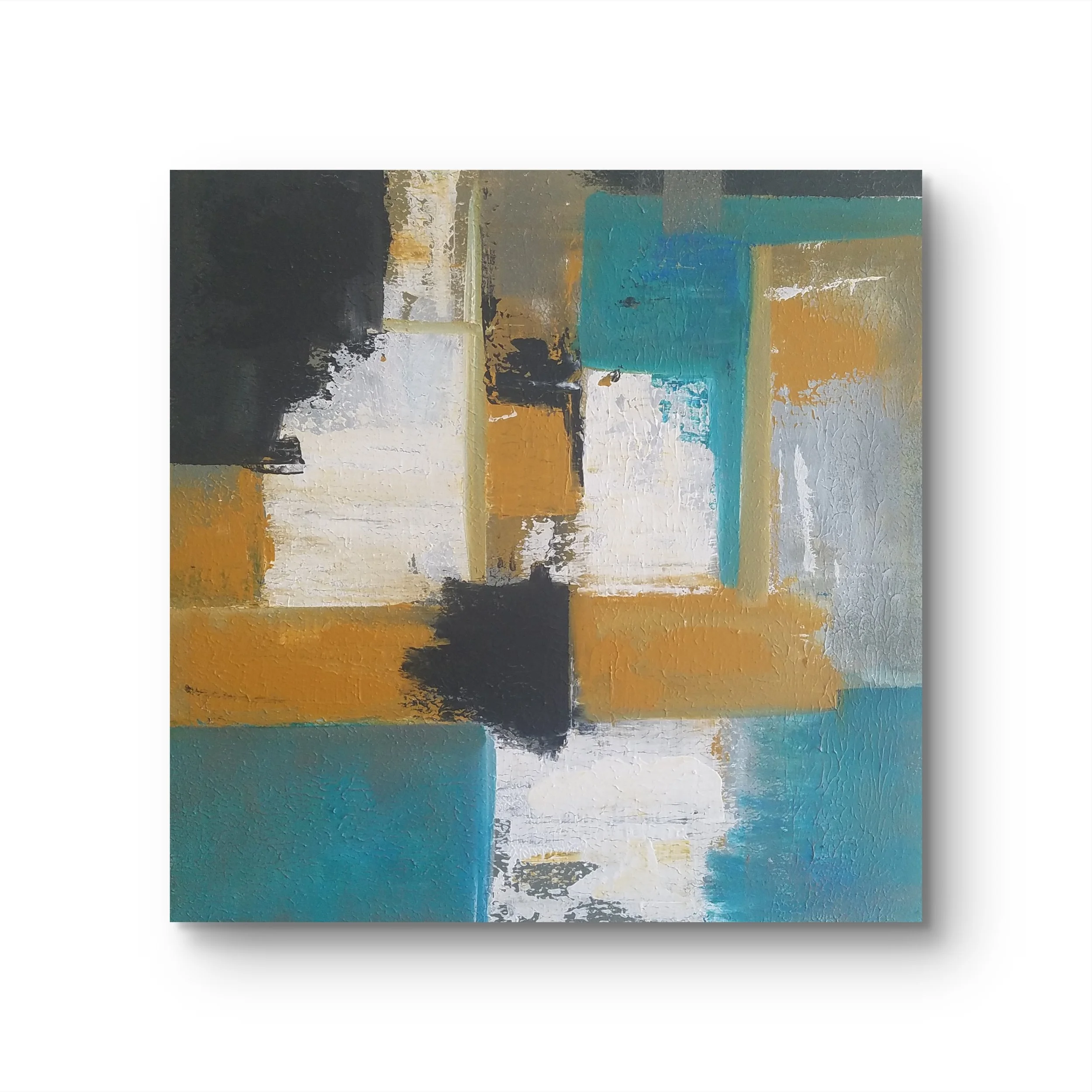 Untitled. Mixed media acrylic art on canvas.
24H x 24W x 2D  SOLD