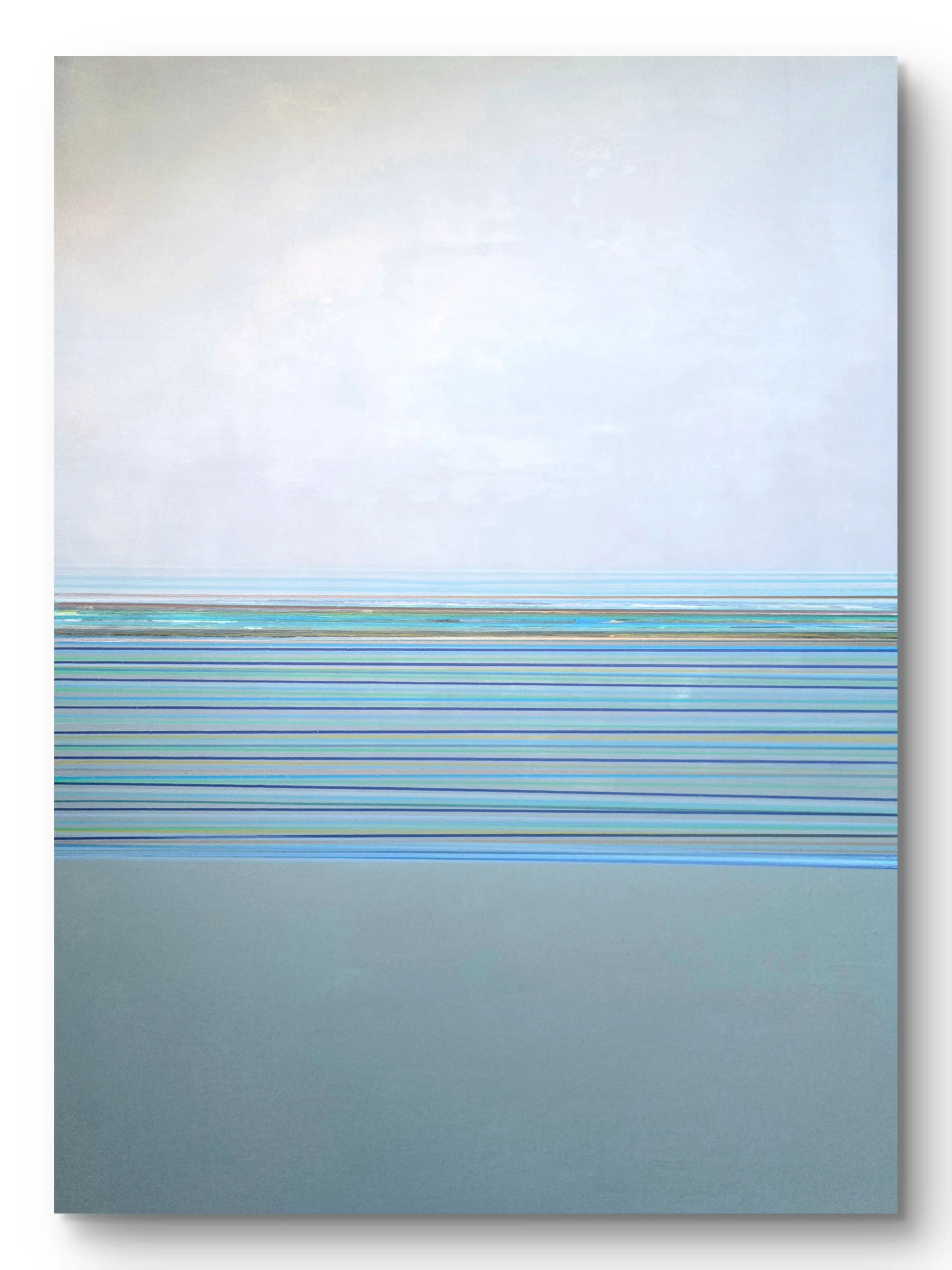 The Space Where Blue Lives. Acrylic on canvas. 40 x 30 - SOLD