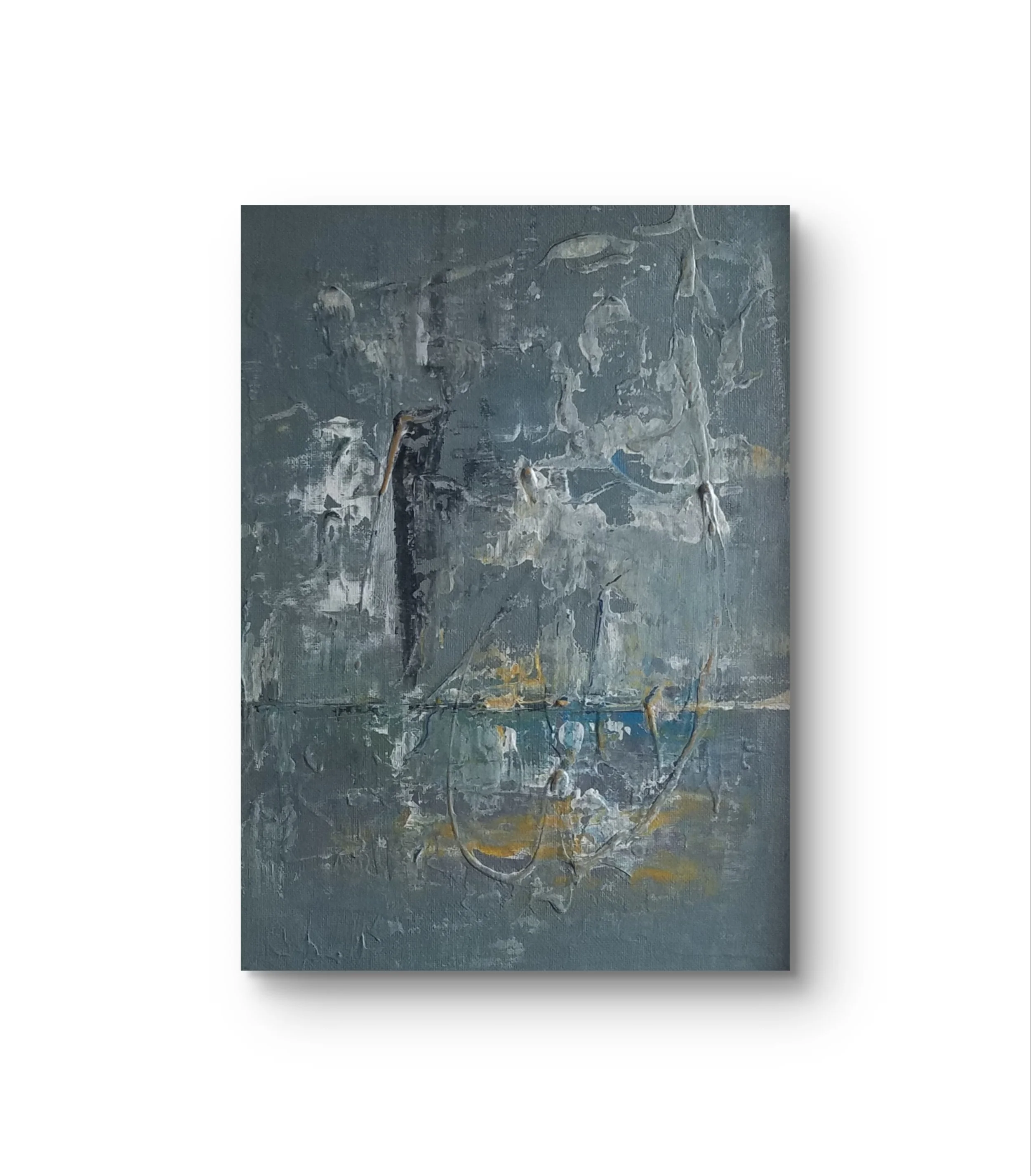 Emotions. Mixed media acrylic art on canvas 12H x 12W x 2D SOLD