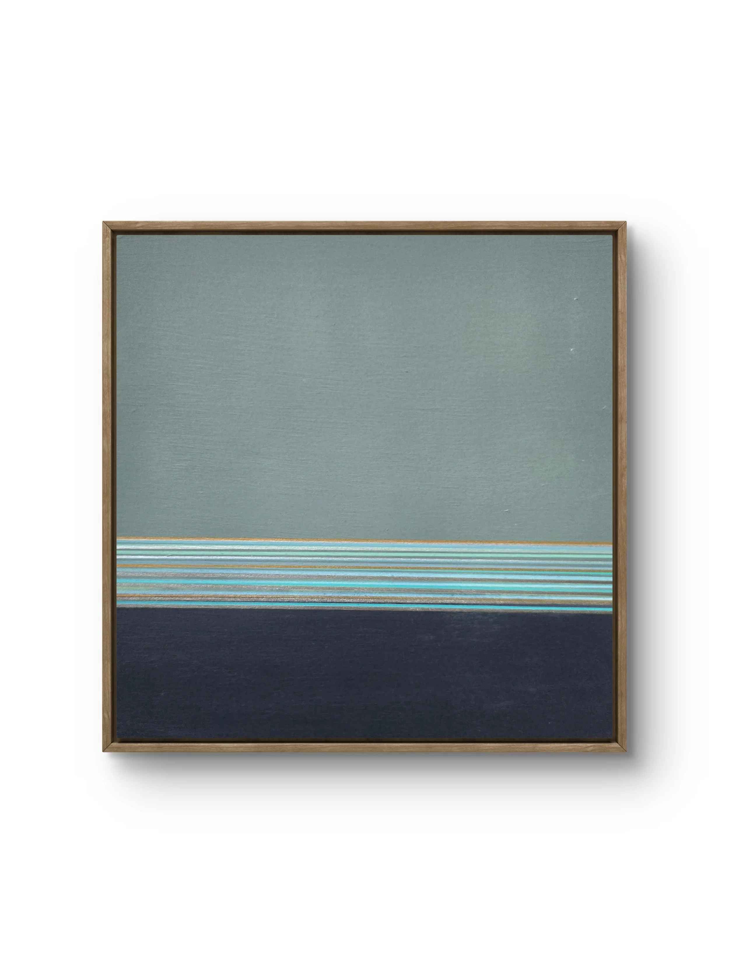 Mood Lines. Framed mixed media on wood. 13 x 13 - $700