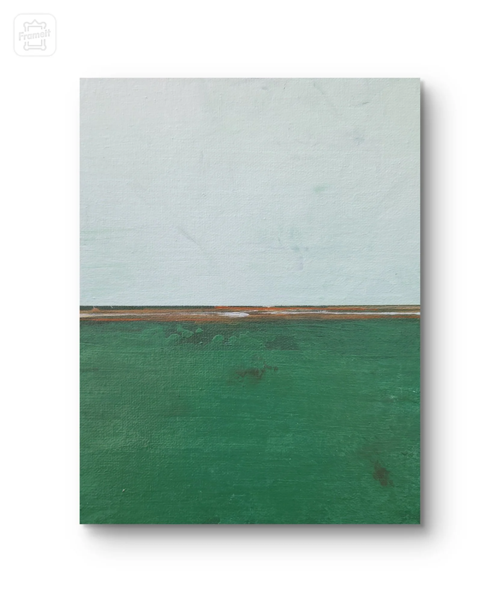 Gray & Green. Acrylic art on Canvas
12H x 12W x 2D  SOLD