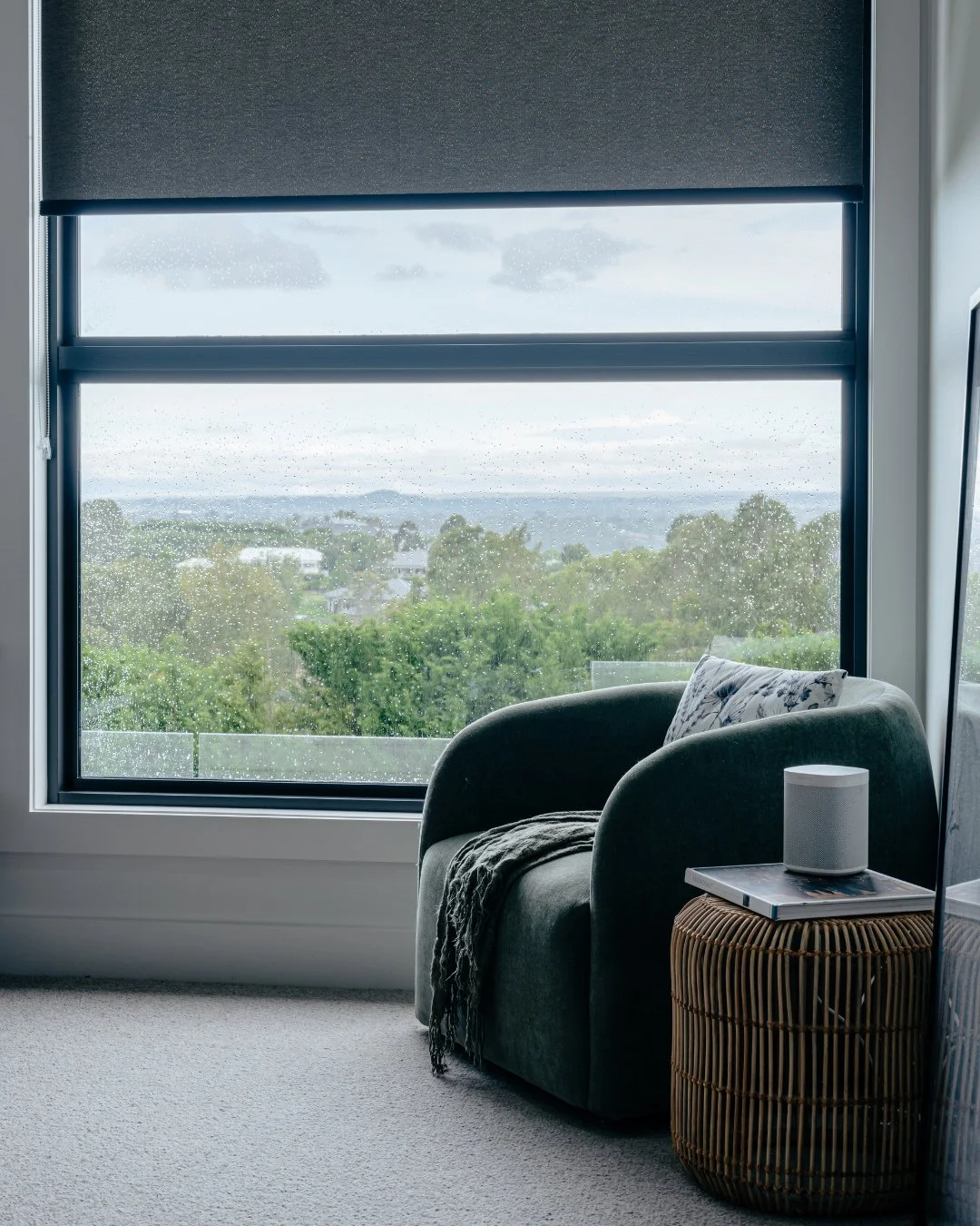 Stress melts away when your home office looks this good!⁠
⁠
We created a serene space for our client, flooded with natural light from large windows, yet tucked away enough to escape the hustle and bustle of family life. It&rsquo;s more than a workspa