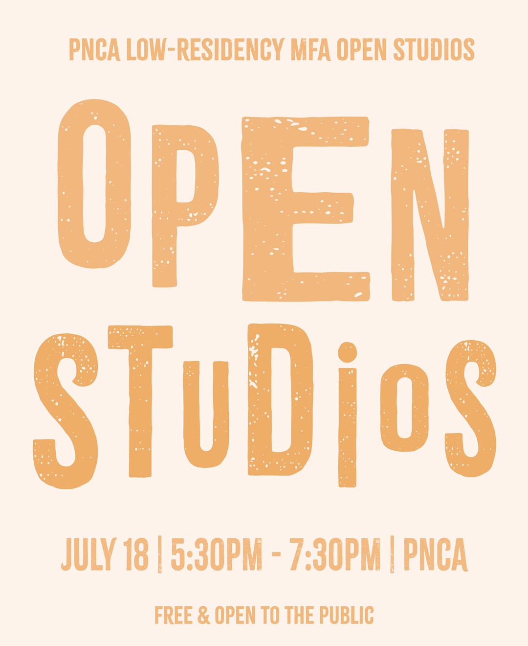 PNCA’s Low-Residency MFA in Visual Studies Open Studio NIGHT