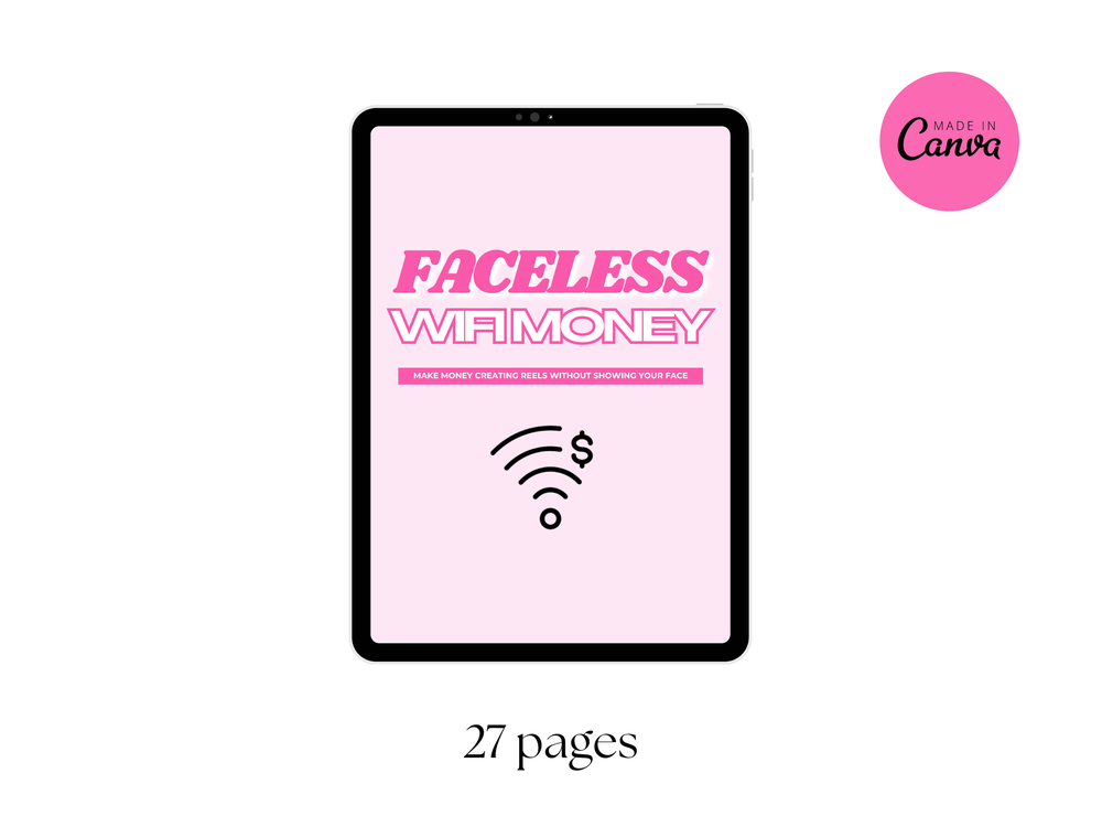 Faceless Wifi Money: Make Faceless Reels [With Resell Rights