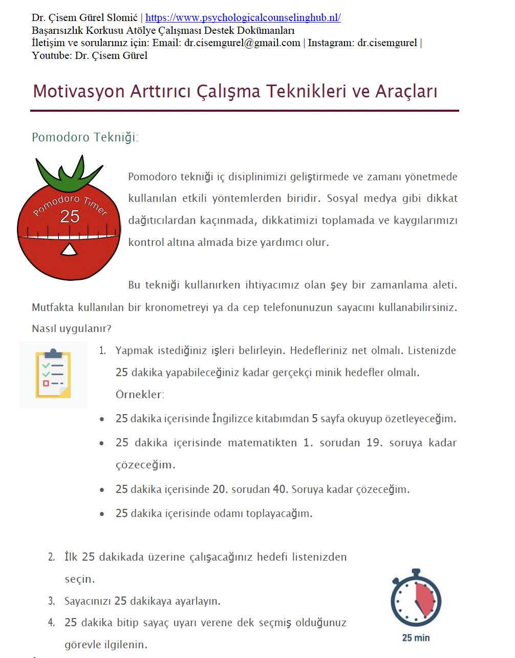 Motivasyon Arttırıcı Çalışma Teknikleri ve Araçları (ÜCRETSİZ)