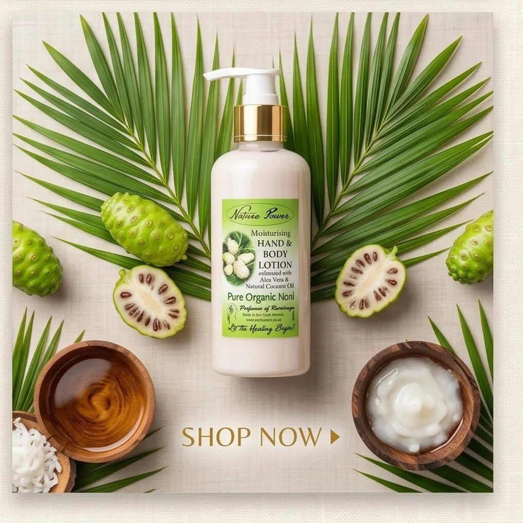 Handmade fragrances and tropical perfumes at Perfumes of Rarotonga in the Cook Islands.