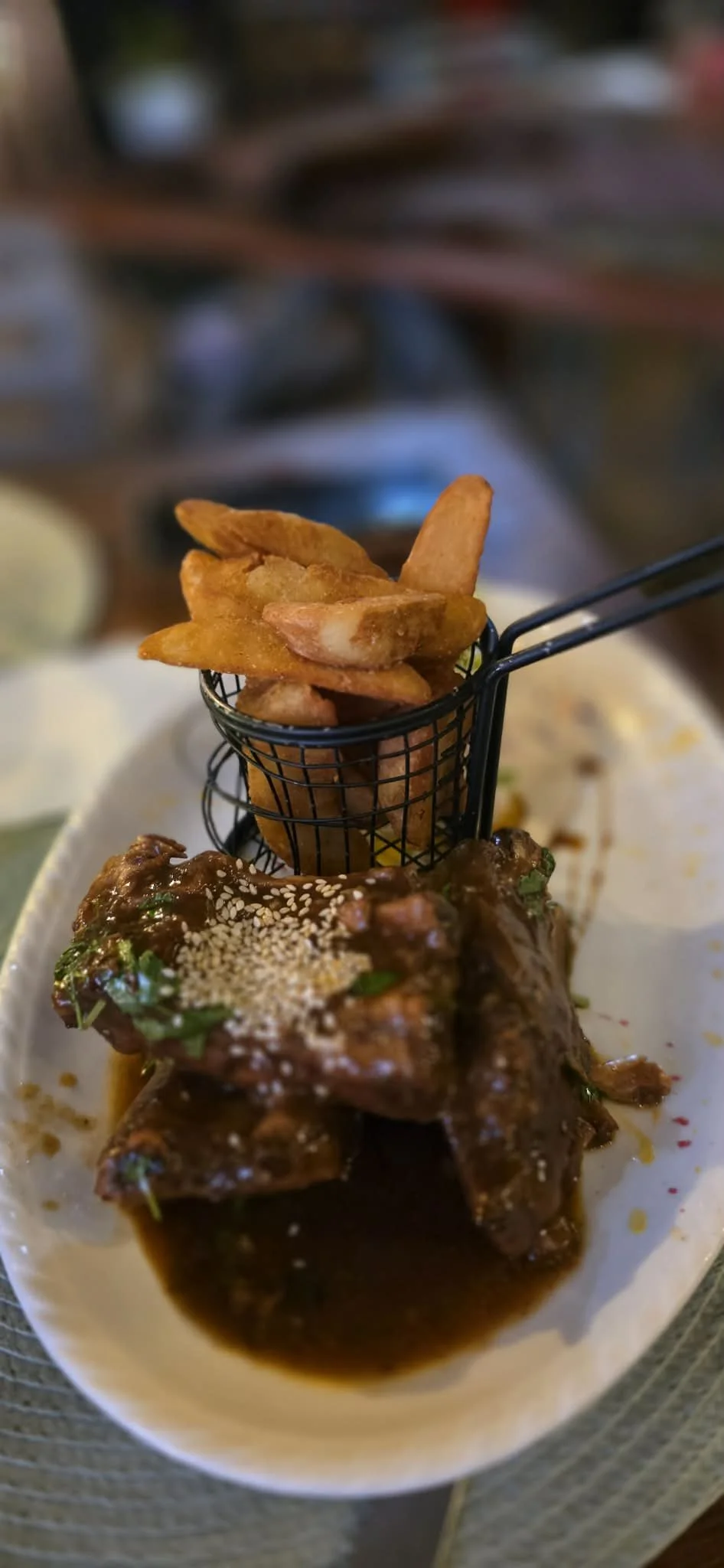 Baby Pork Ribs Waterline Restaurant & Bar, Rarotonga