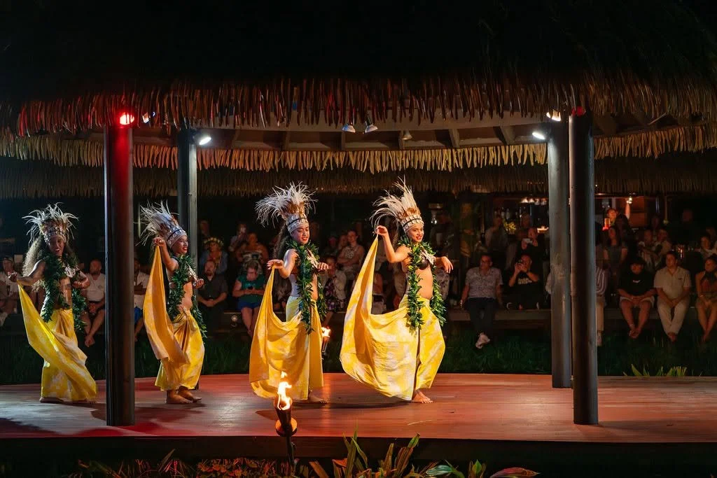 Traditional performance at Te Vara Nui Village