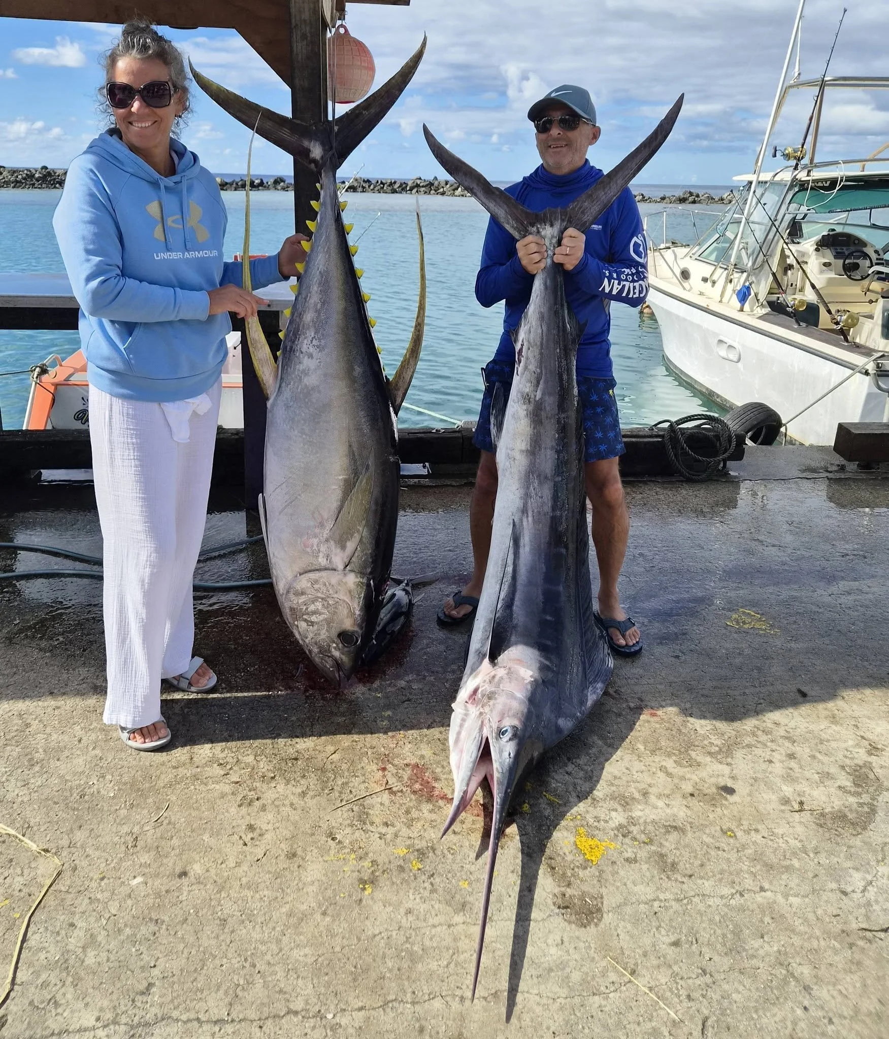 Deep sea fishing with Extreme Fishing Charters in Rarotonga.