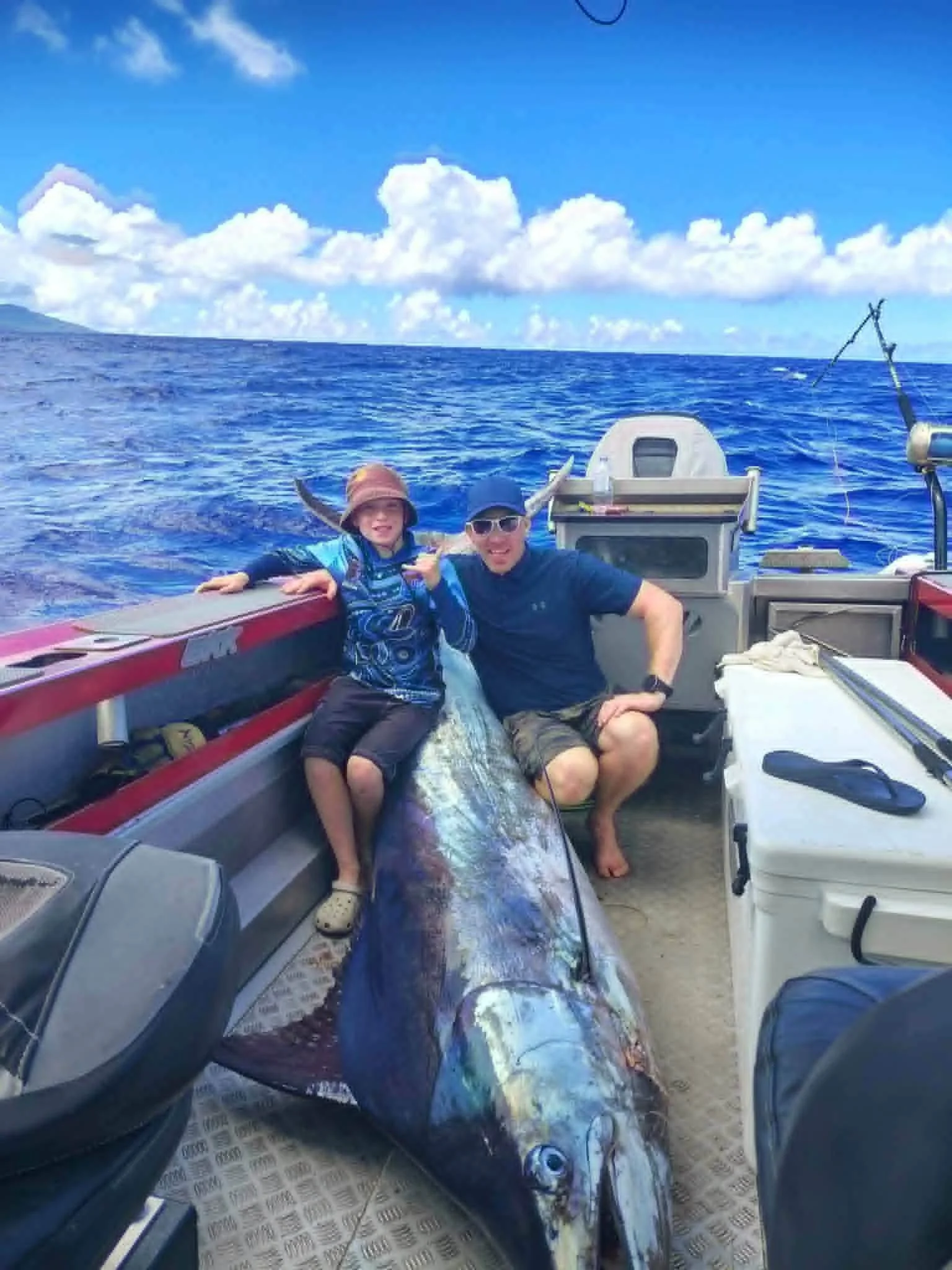 Big Fish Rarotonga deep sea fishing charter.