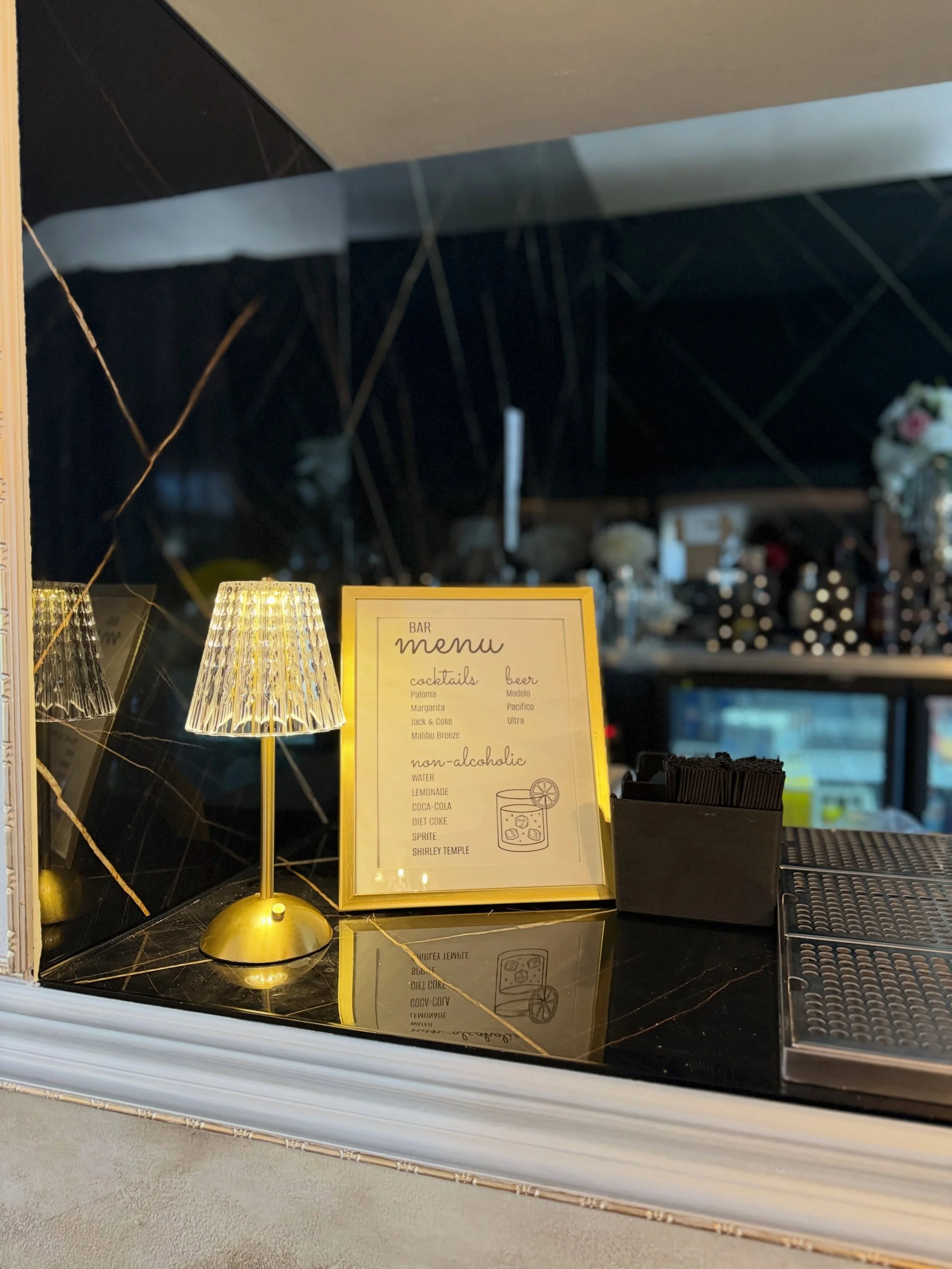 Our bar area just got a beautiful upgrade ✨ Come see the new molding and gold-accented trim in person! Call us today to schedule a private tour of the venue. 🥂

(909) 402 7318 or Dm us! 
#VenueTour #EventVenue #BarUpgrade #LuxuryEvents #BookYourTour
