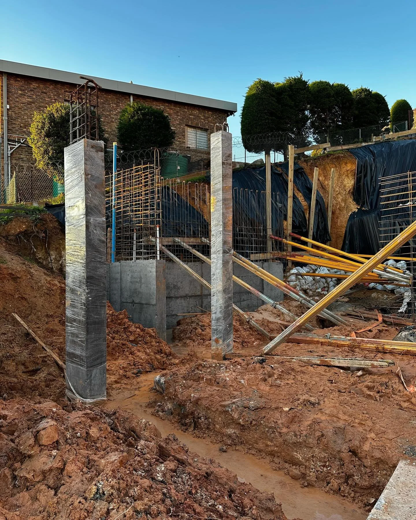 July 1st 2023 - First check of the off shutter concrete at Falcon Peak!