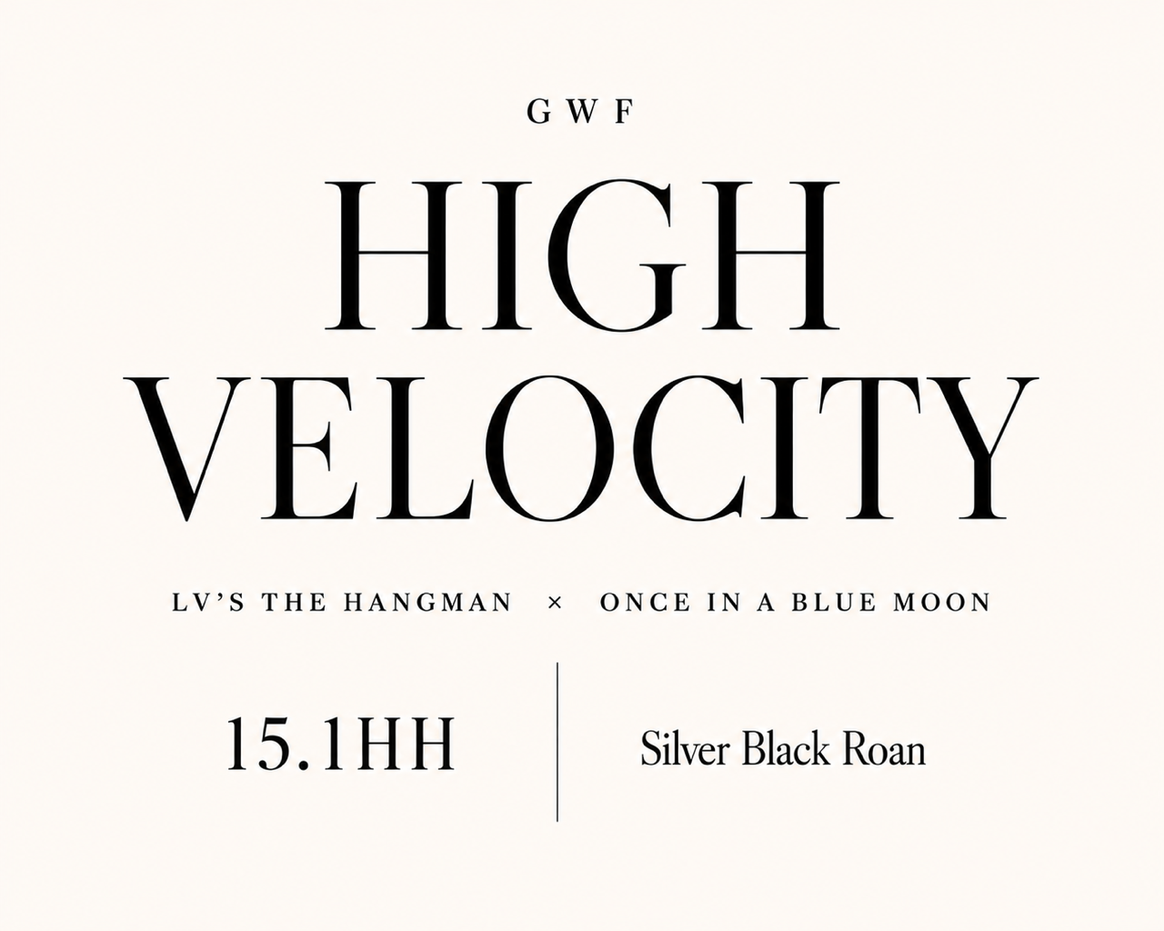 GWF High Velocity, silver black roan Rocky Mountain Horse stallion at American Dream Horse near Nashville, Tennessee.