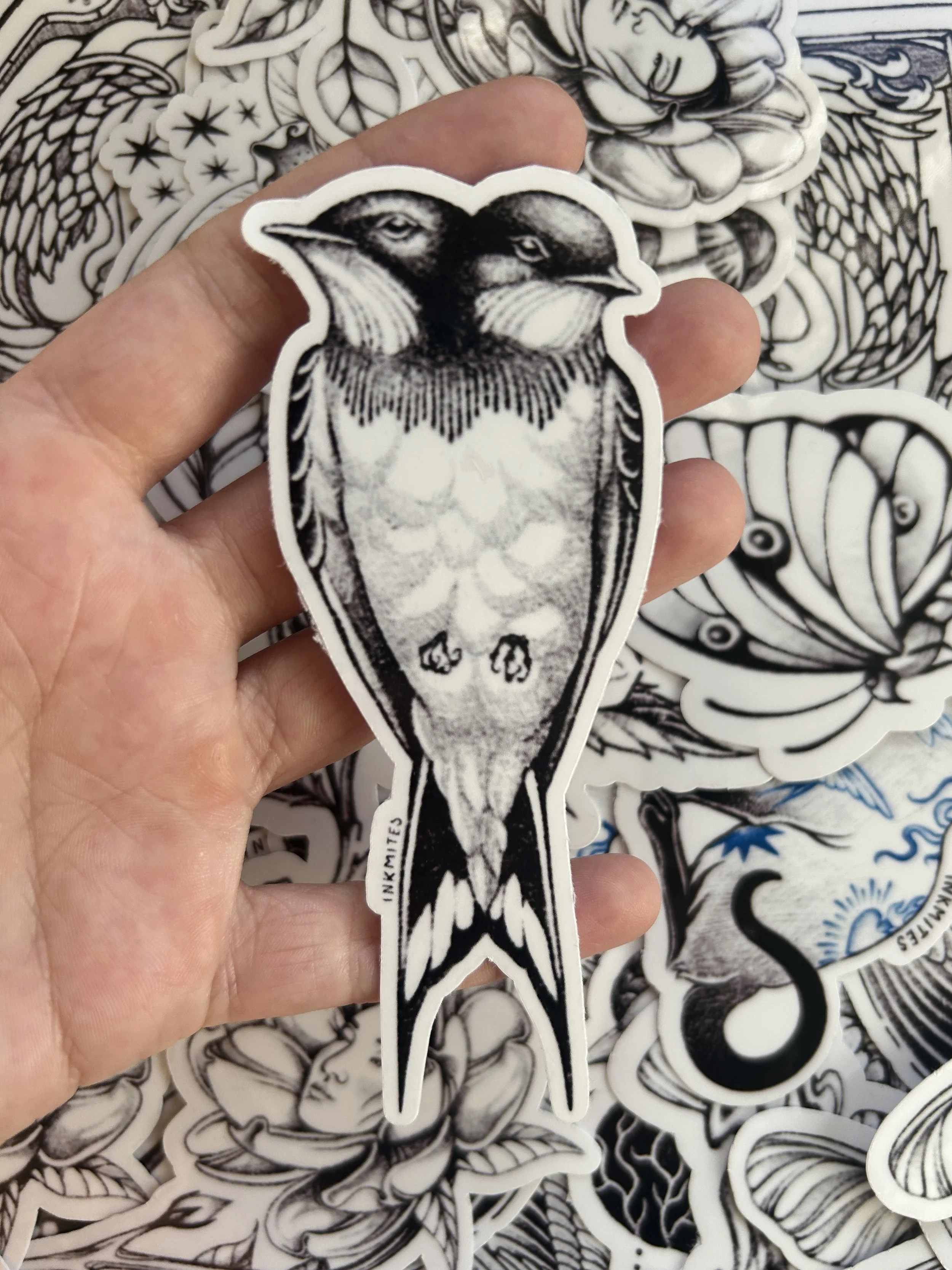 Two Headed Bird Sticker