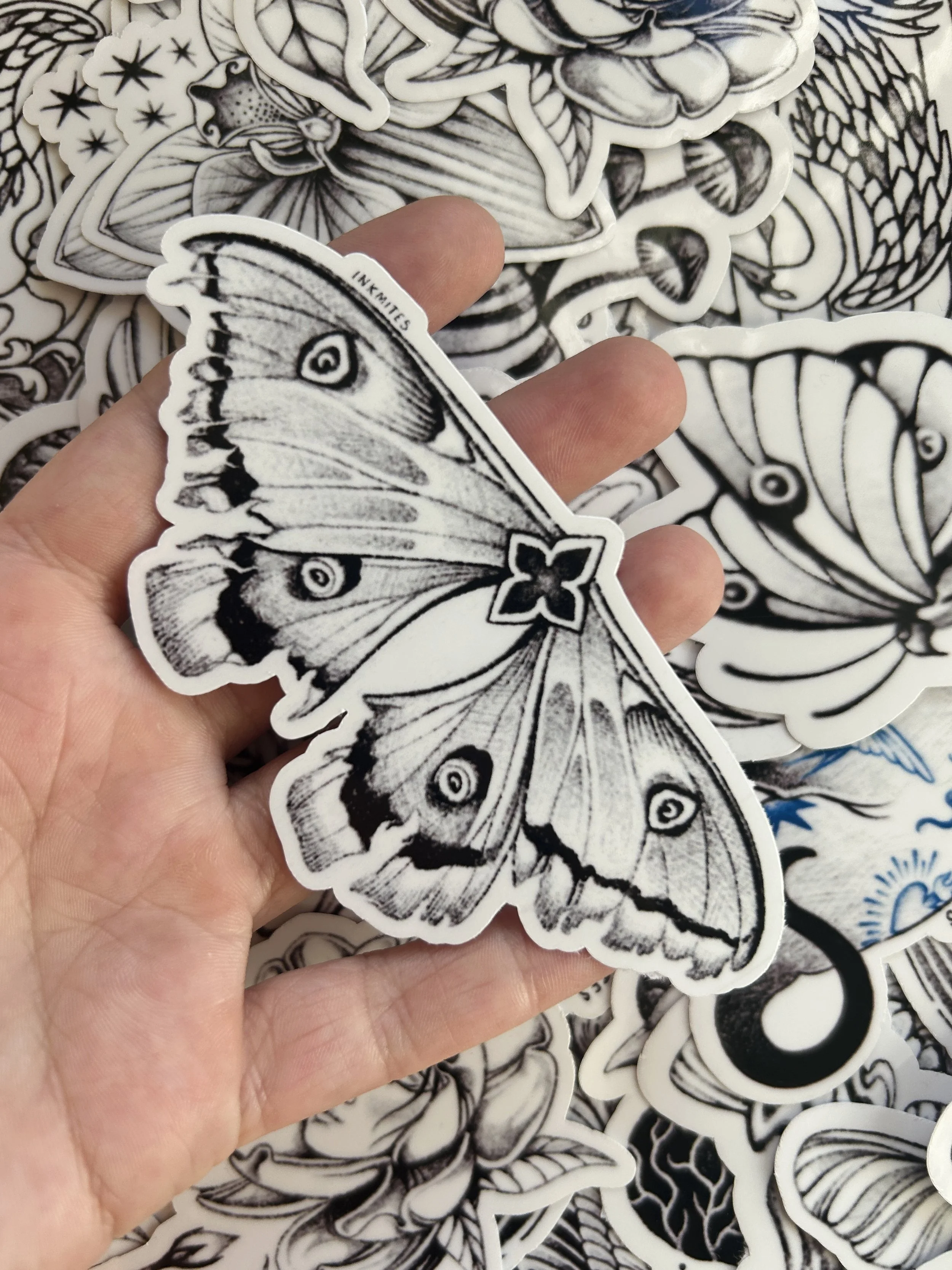 Wounded Moth Sticker